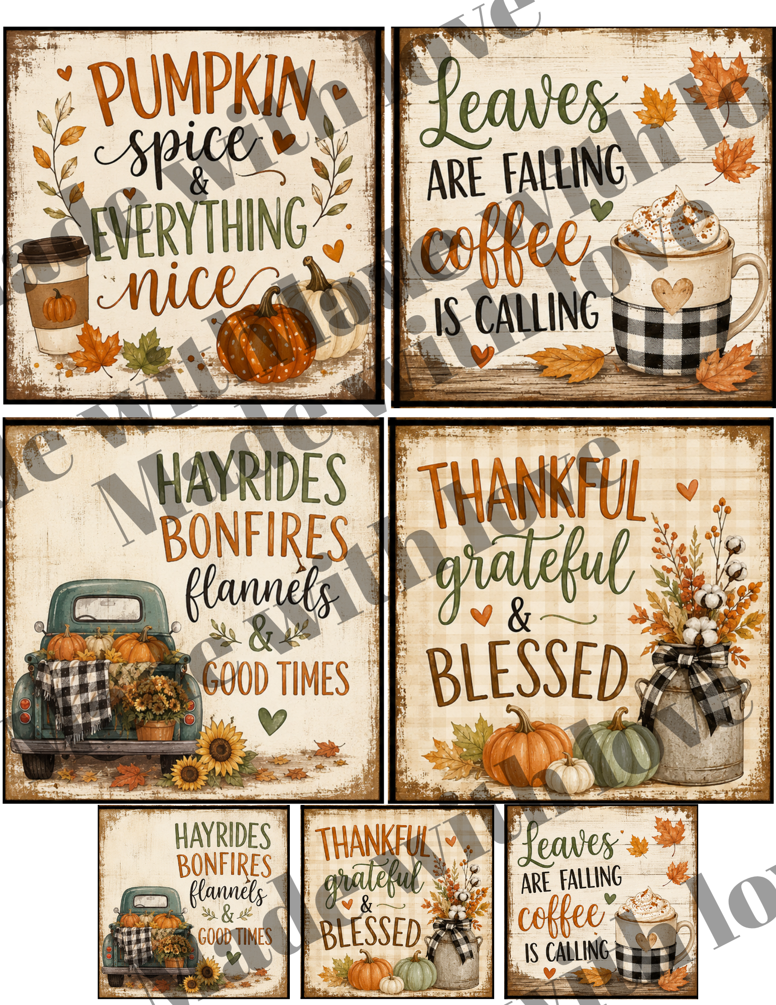 4x4 sign size with minis for magnets DOWNLOAD ONLY
