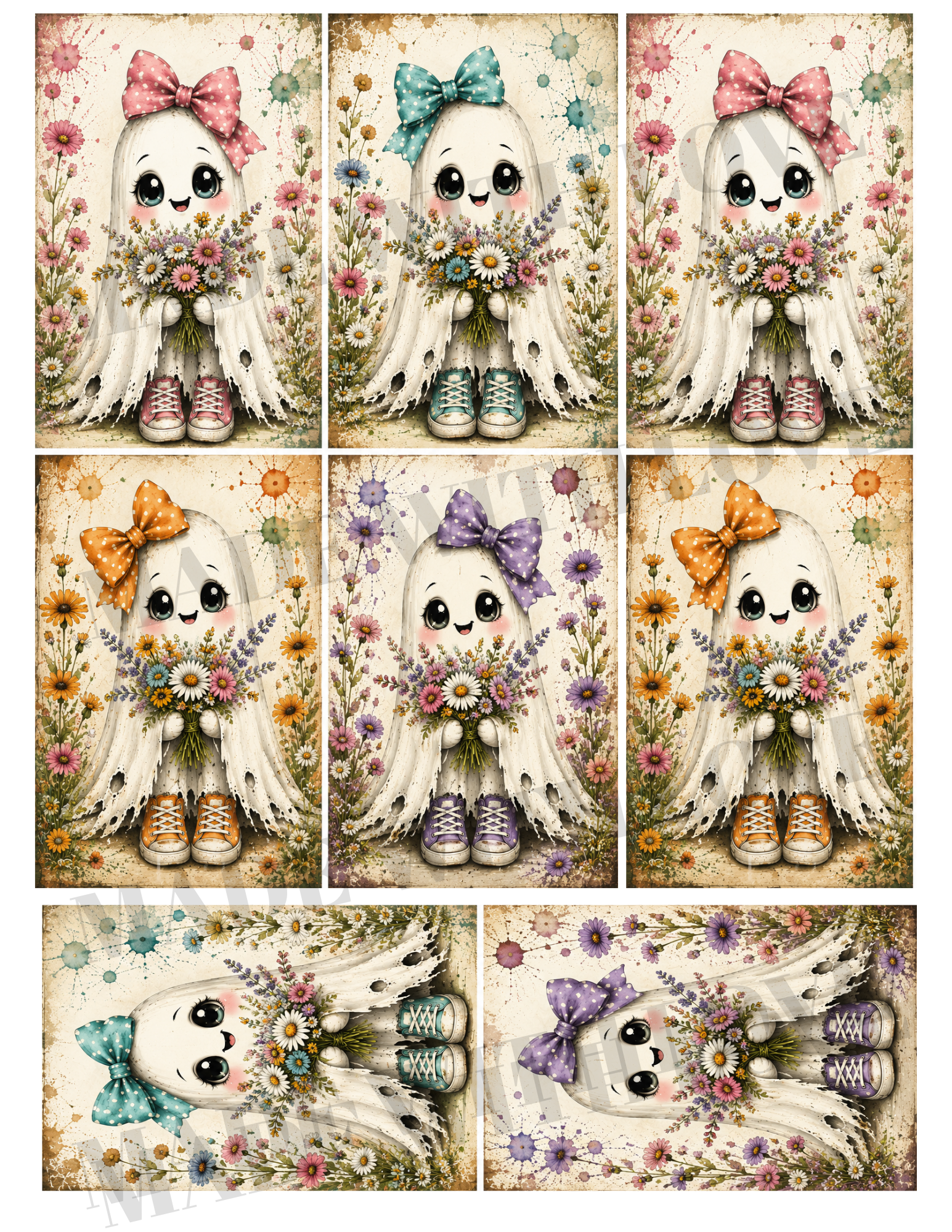 PRINT at HOME page of ghosts DOWNLOAD ONLY