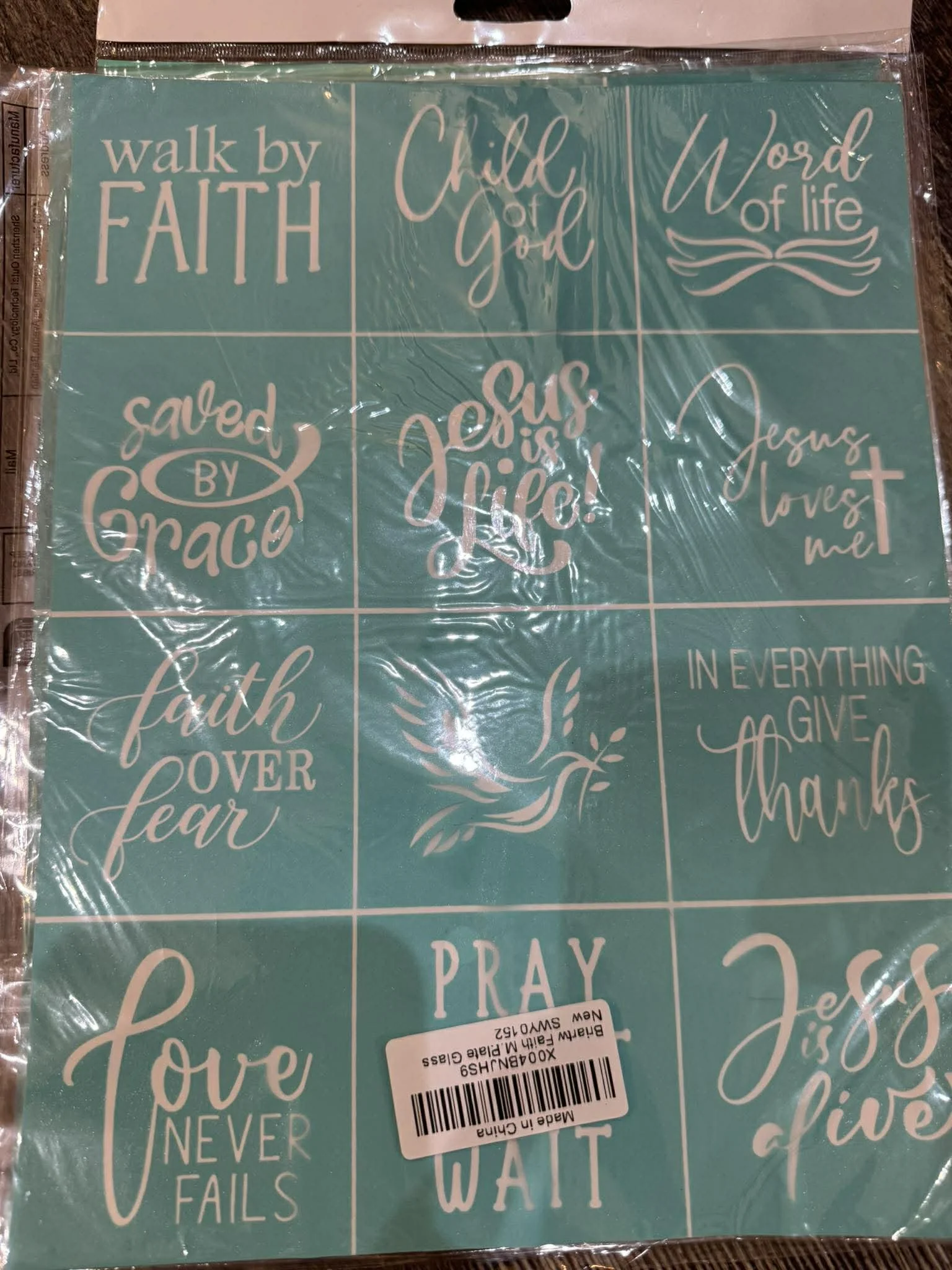 Faith mini scencil 12x9