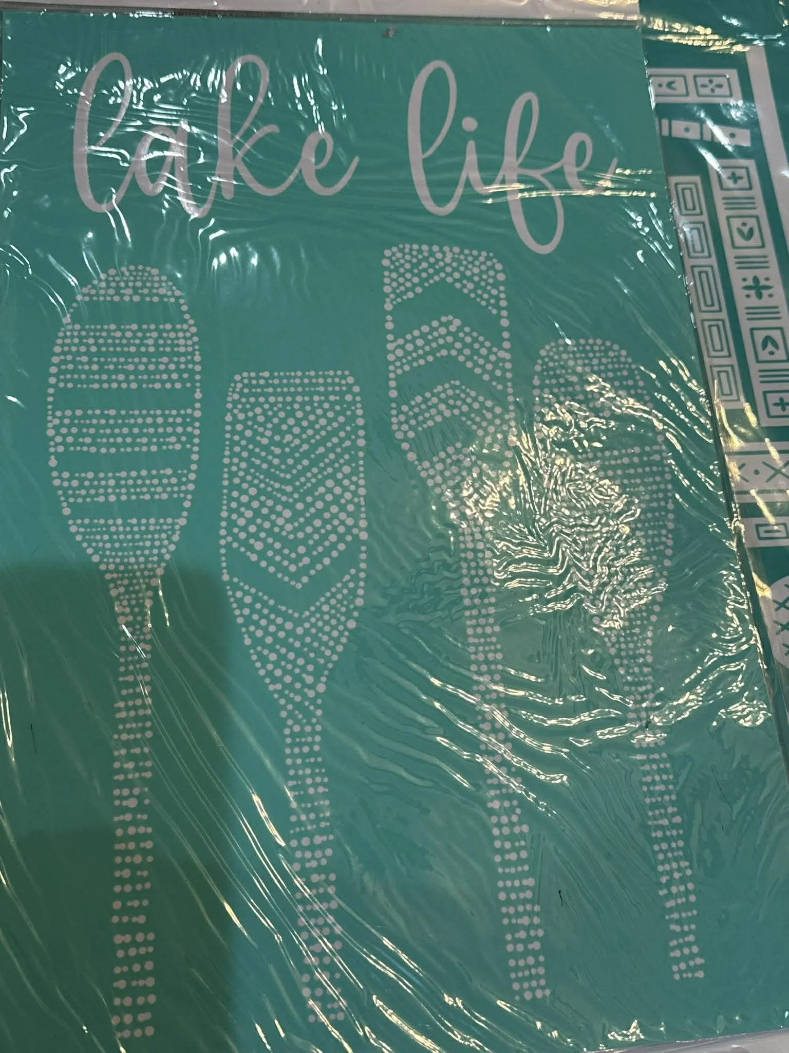 lake paddles stencil 12x18