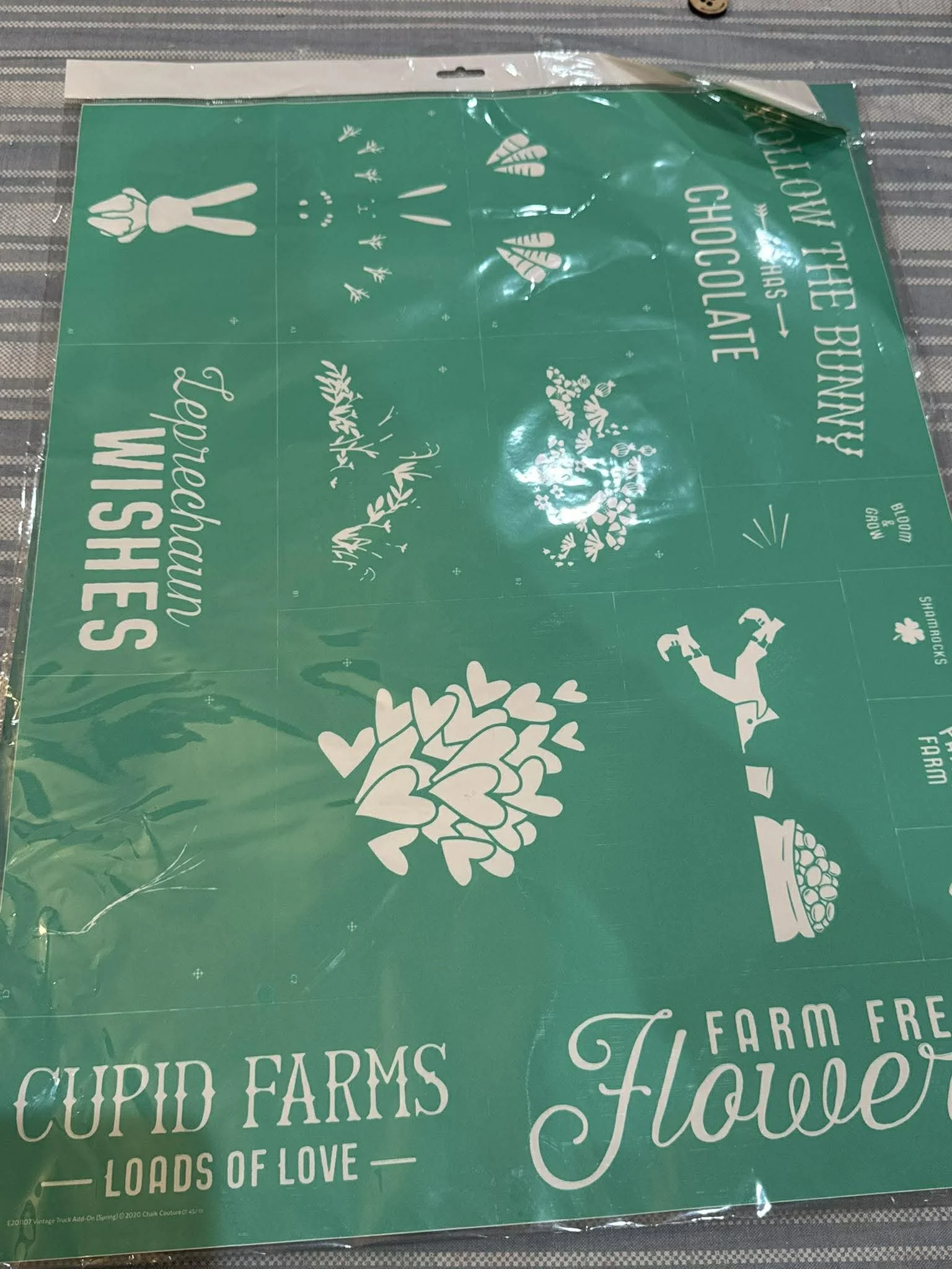 easter stencil 24x18