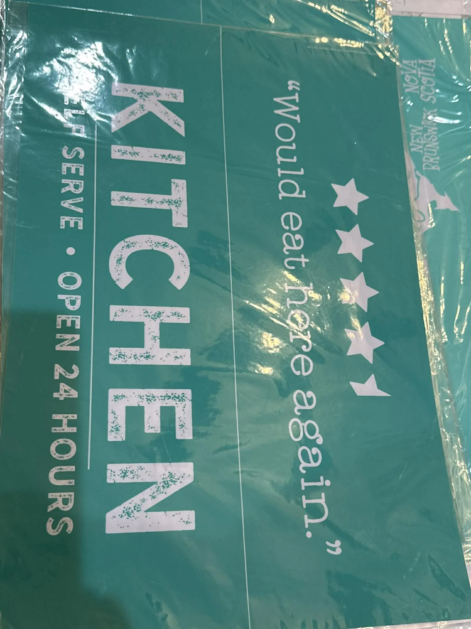 Kitchen stencil 12x18