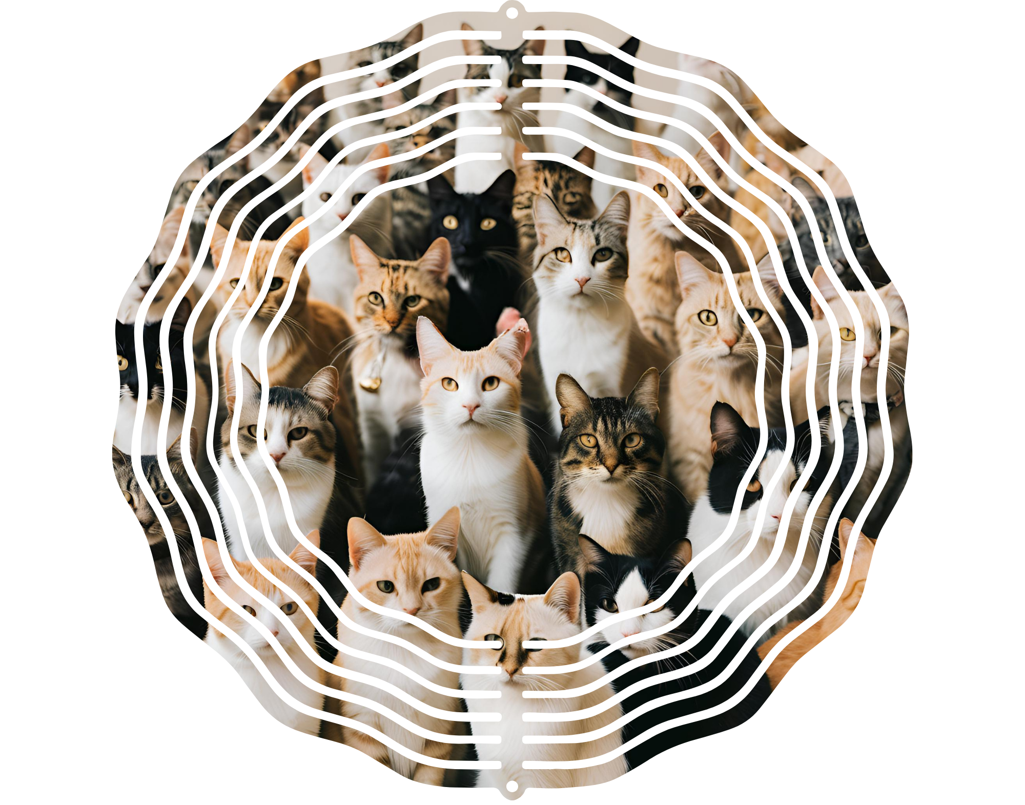 Cats short hair 10 inch wind spinner