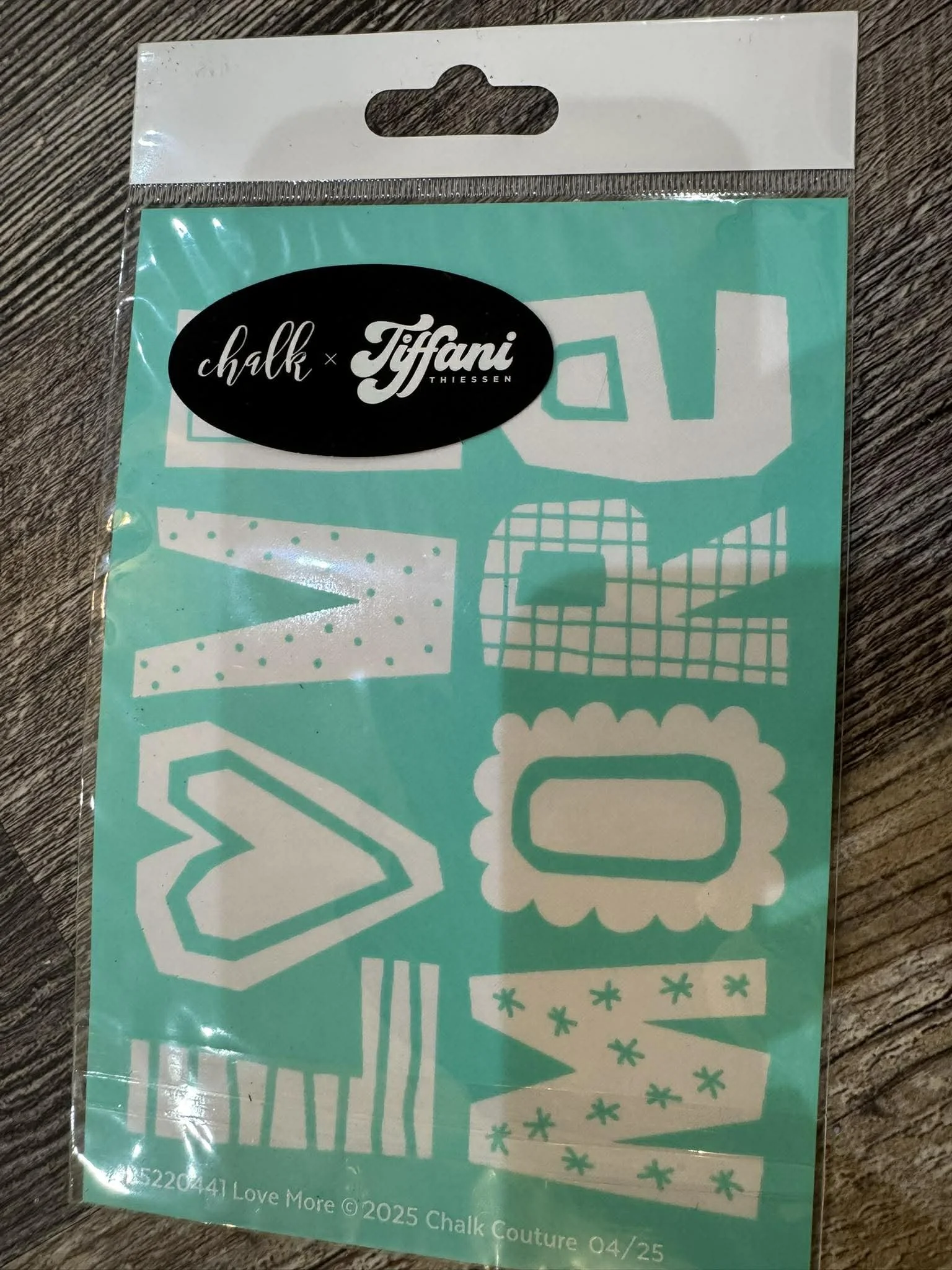 love more 5x7 stencil