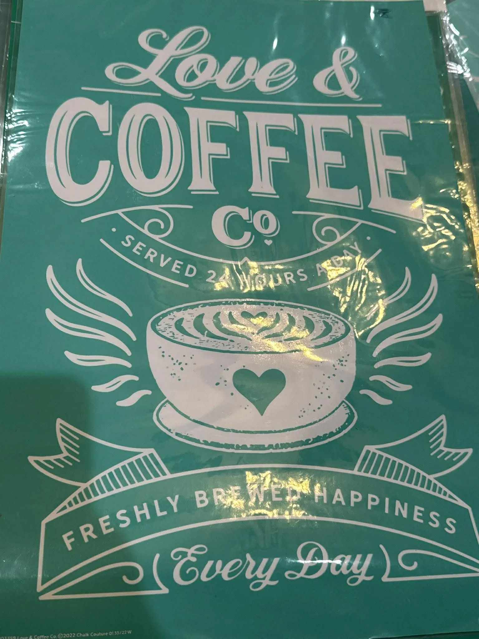 12x18 coffee stencil