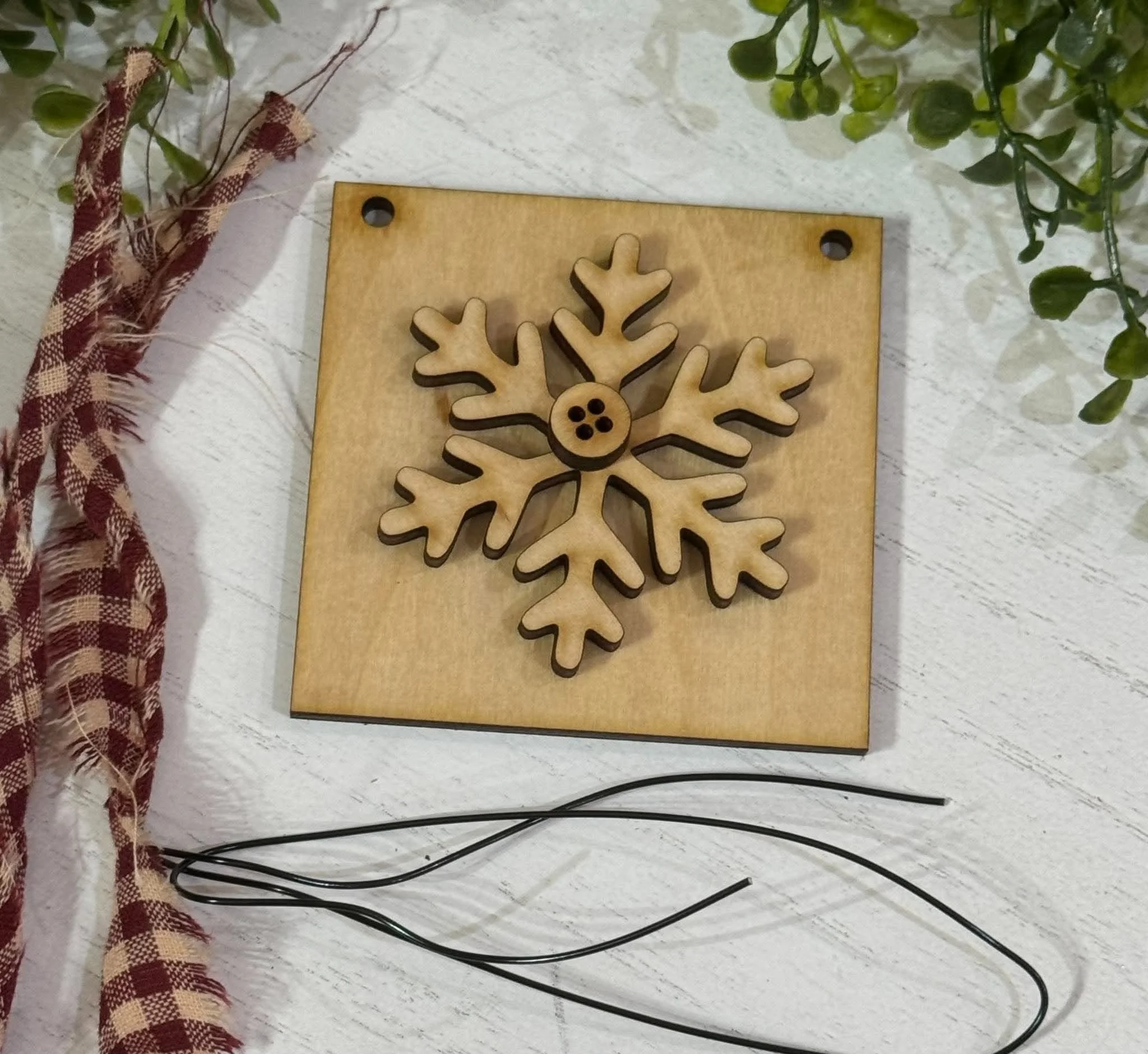 3x3 Snowflake wood kit