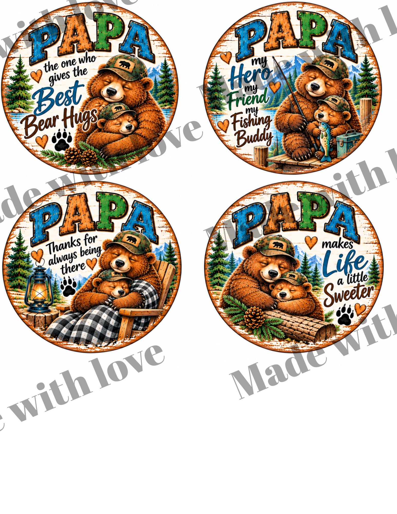 PAPA print  download only 3.6 inch