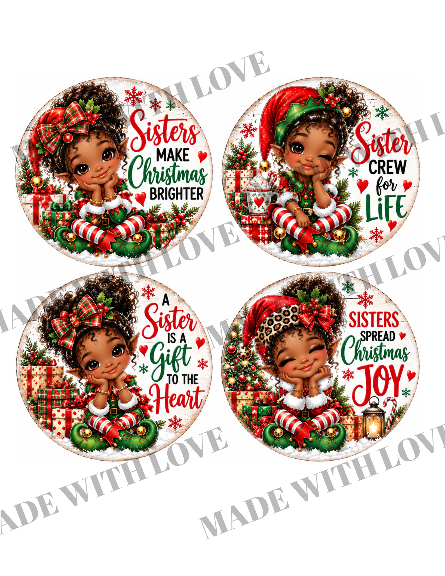 CHRISTMAS ornament print 3.6 inch DOWNLOAD ONLY