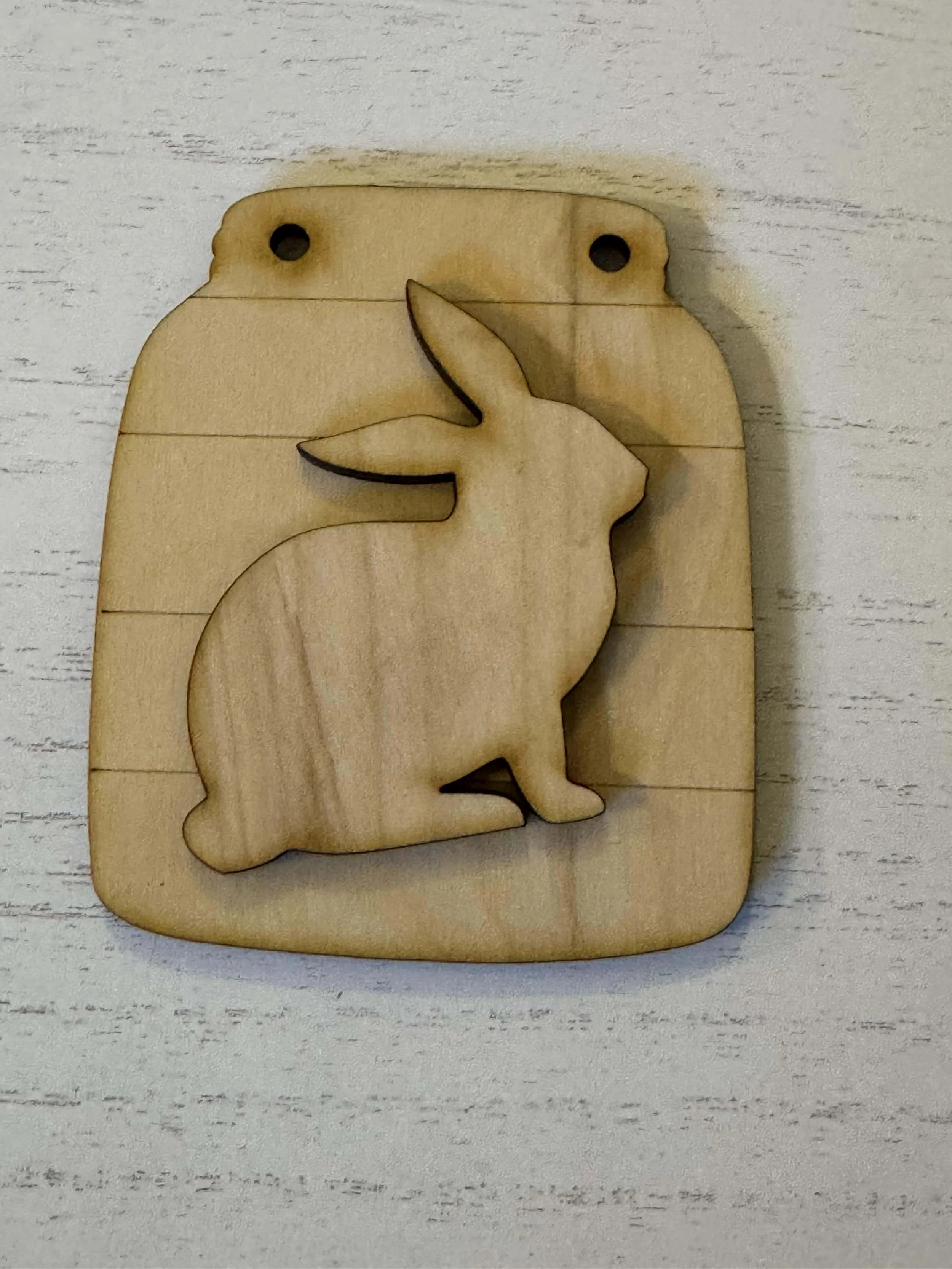 4 inch jar with bunny