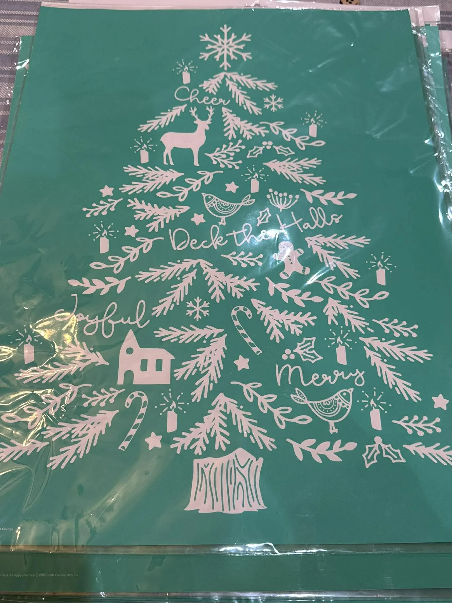 Christmas tree 24x18 stencil