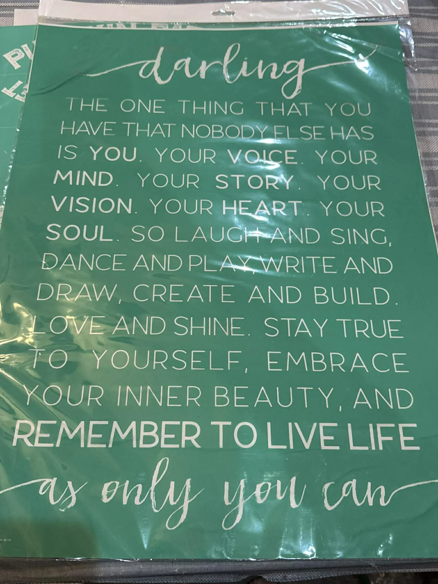 Darling stencil 24x18