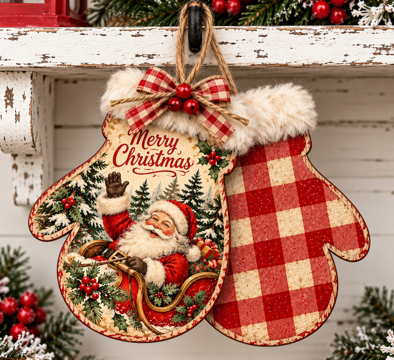 Rustic Santa Mitten Christmas Display.png