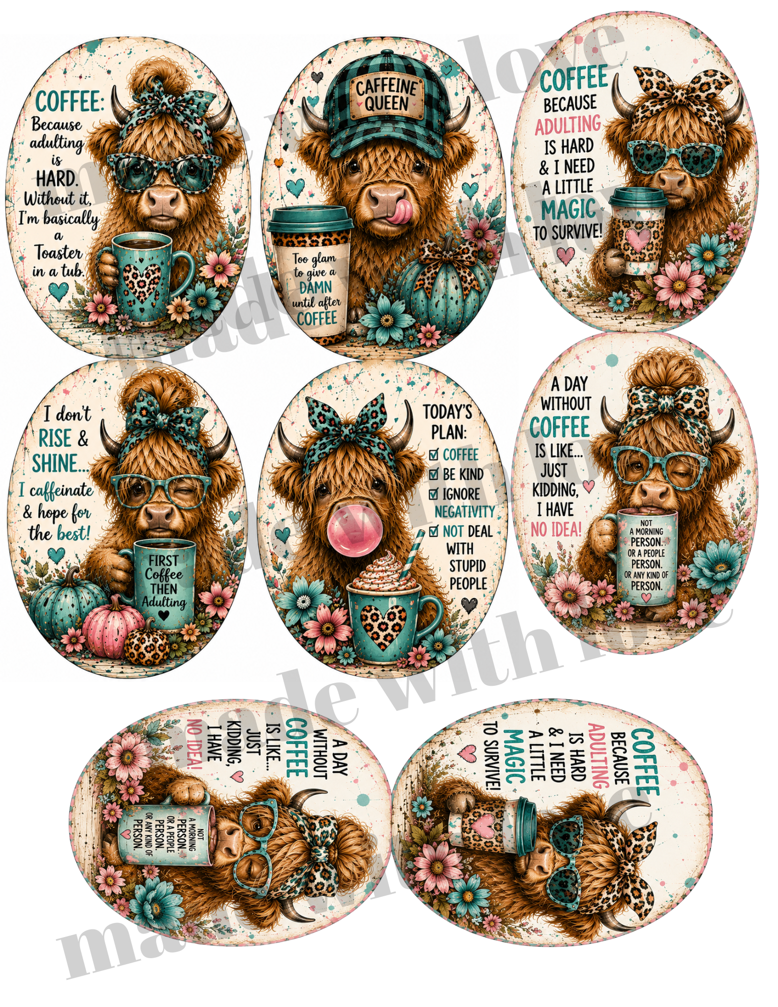 COW Prints sheet DOWNLOAD ONLY