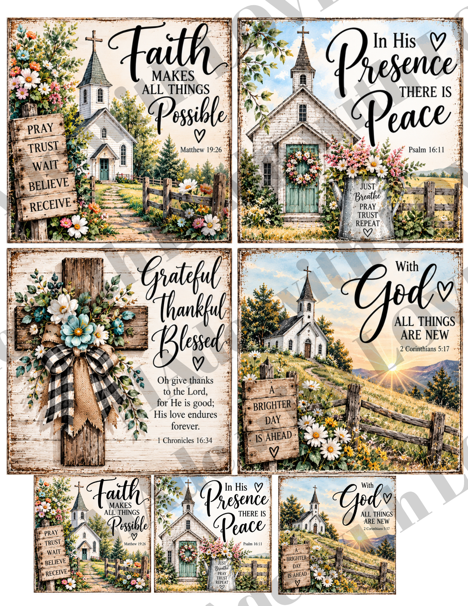 Church PRINTS download only