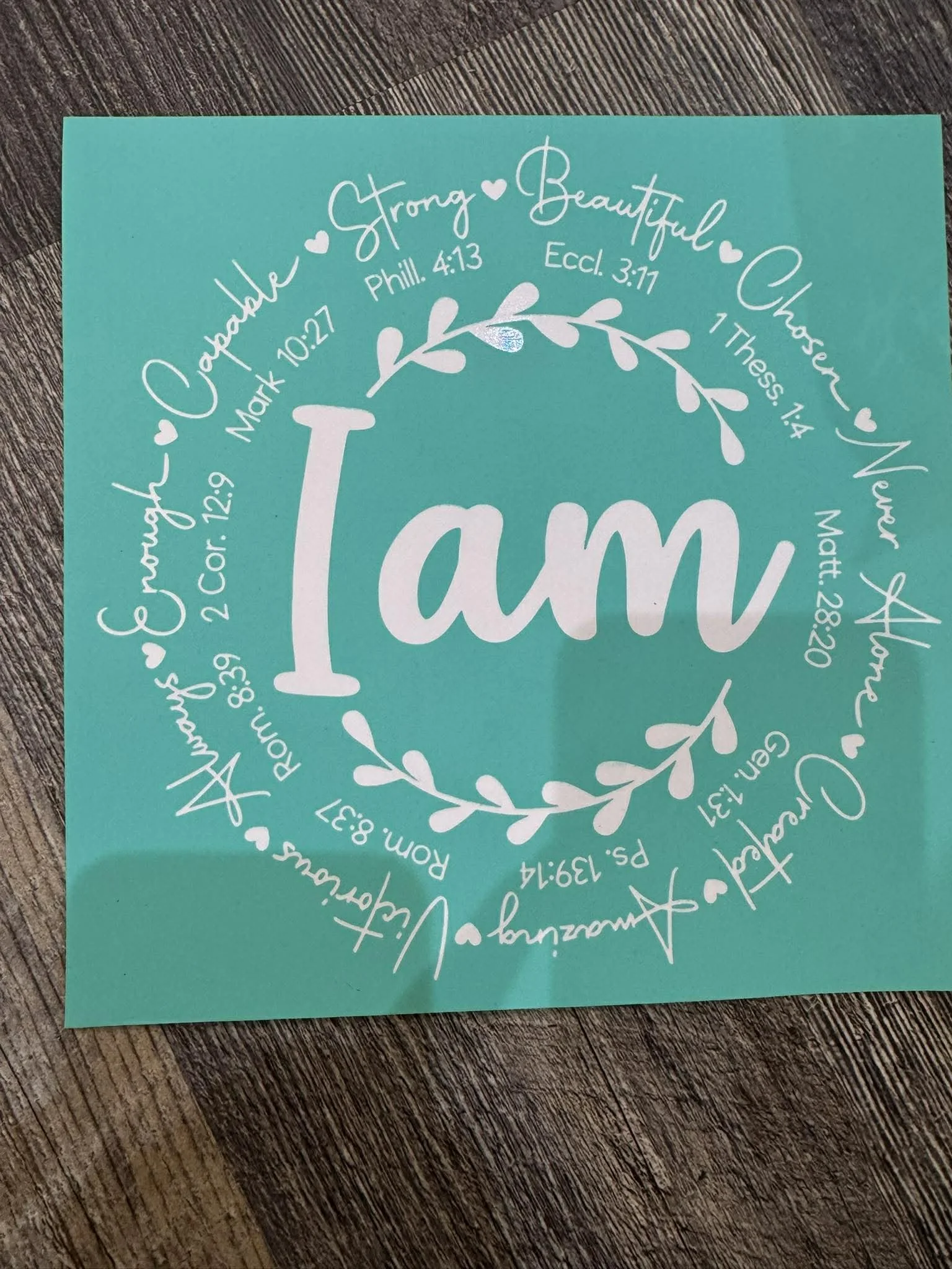 I am stencil 5 inch