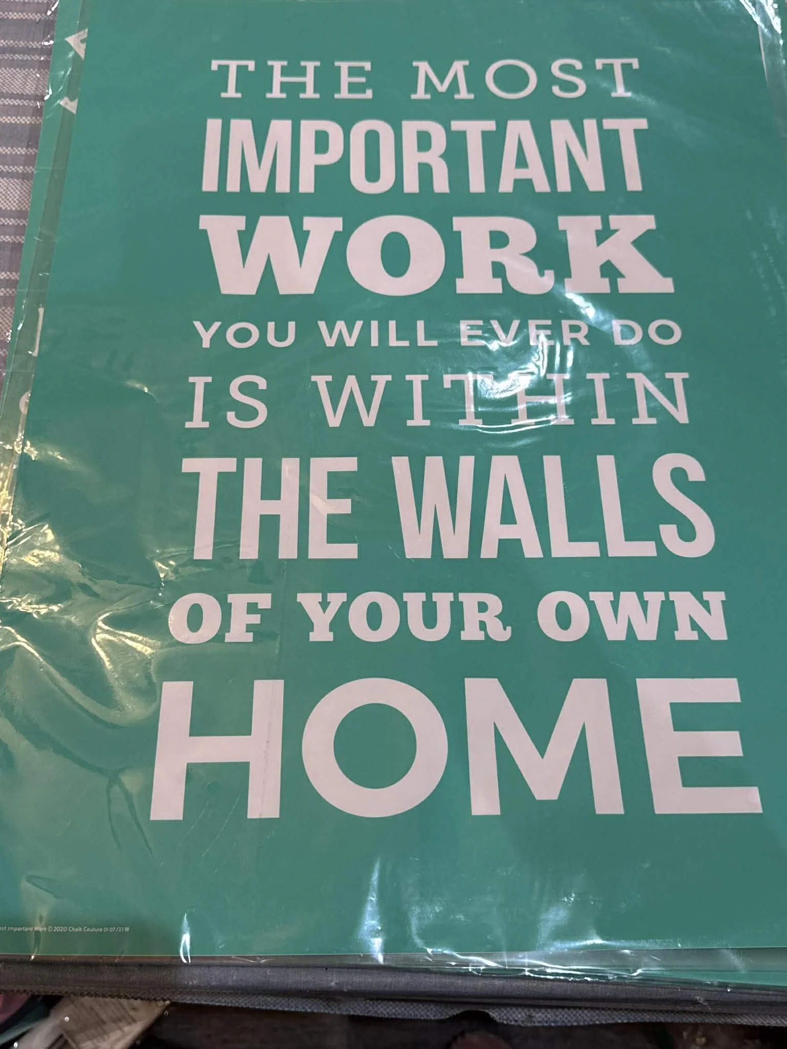 Important work 24x18 stencil