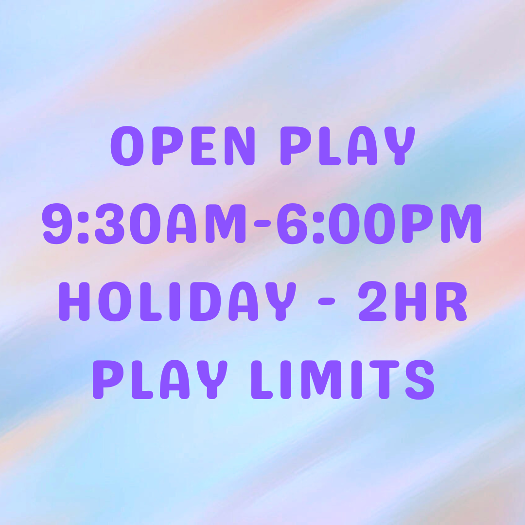 Open Play - Holiday - 2hr Play Limits