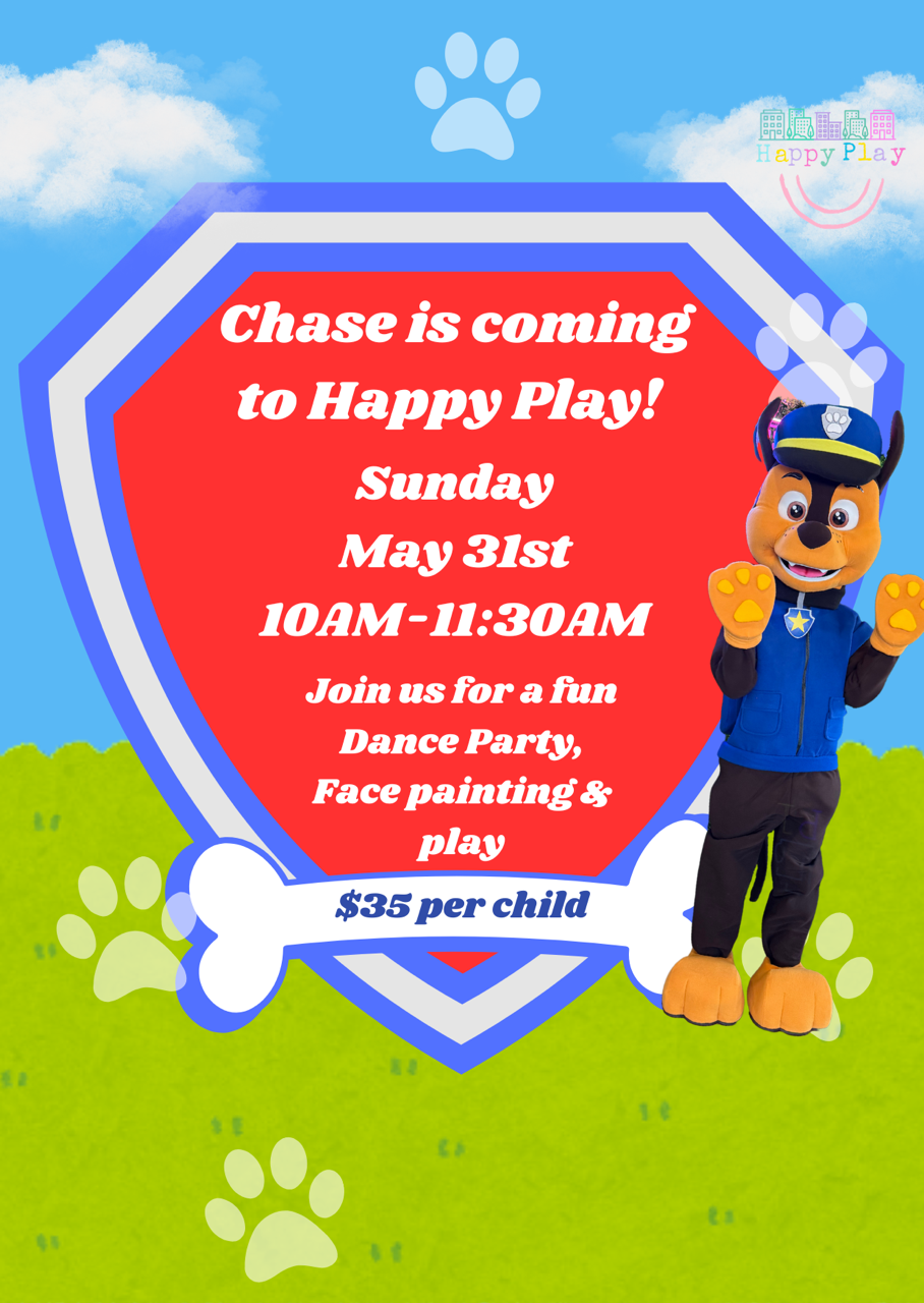 Chase the Police Dog Event from 10AM-11:30AM