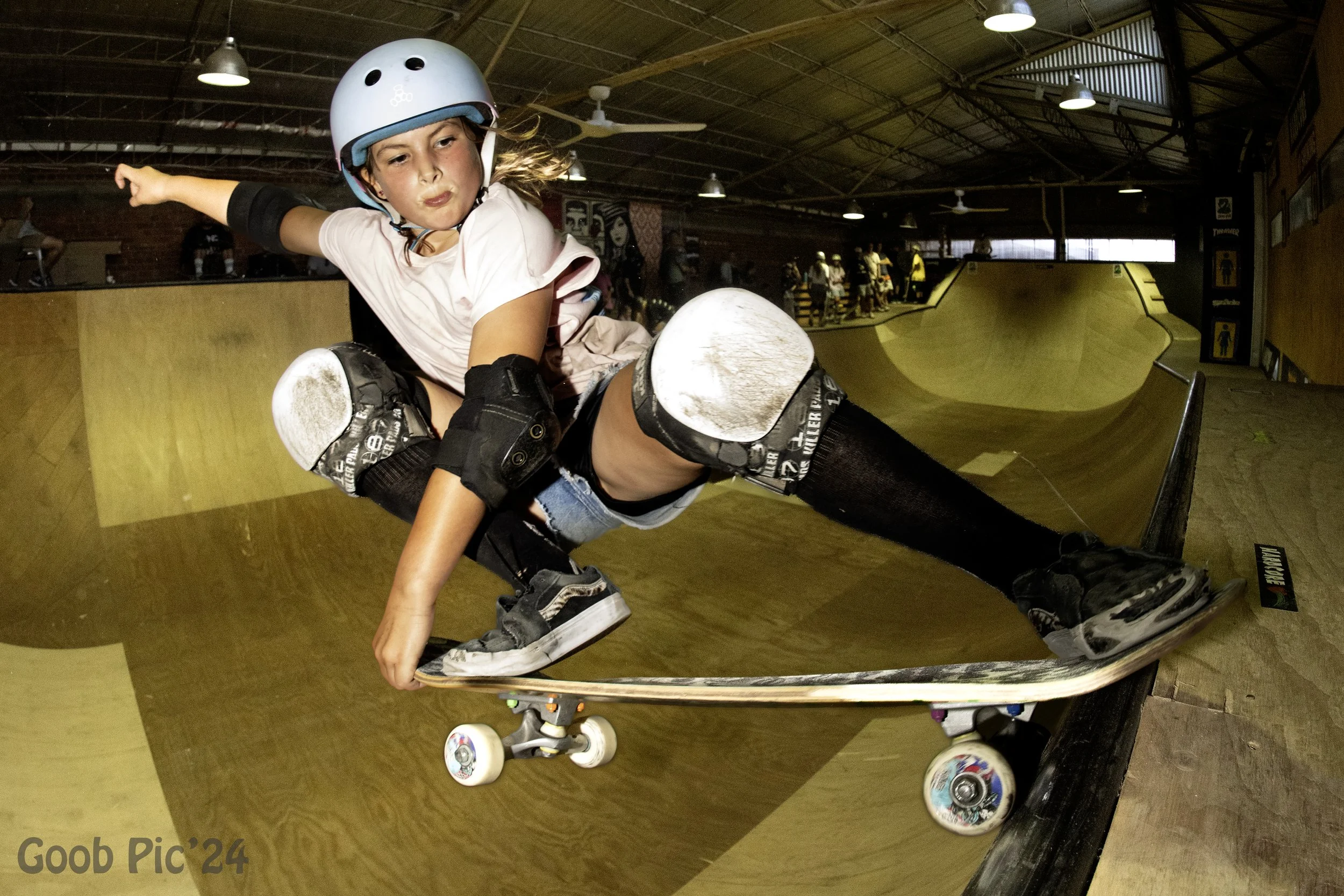 Charlea one of Melbourne's young girl shredders, only 10 but acts and shreds like she's twice the age. 
