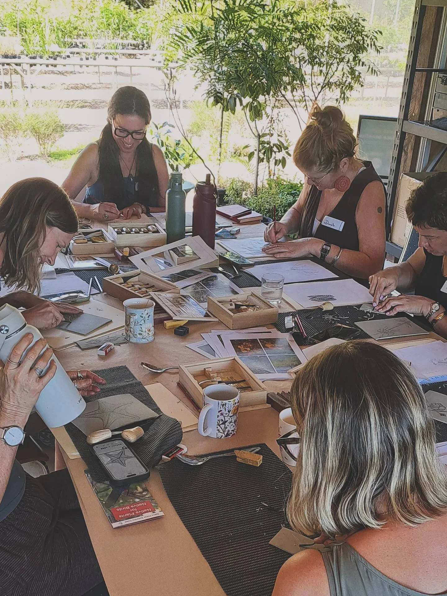 Wild Prints Linocut Group Workshop