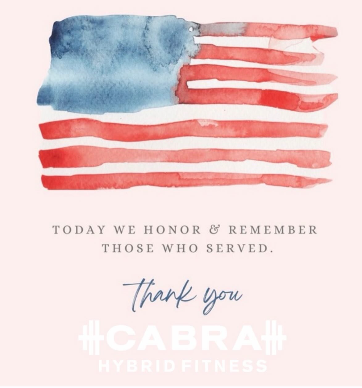 ❤️🤍💙 Today we honor, remember, and give thanks. 🇺🇸 #cabrahybridfitness #memorialday 🇺🇸