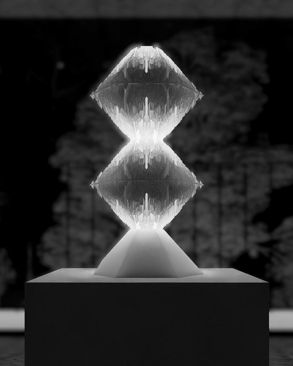 hexagonal piranesi pyramid taller TL BW render.png