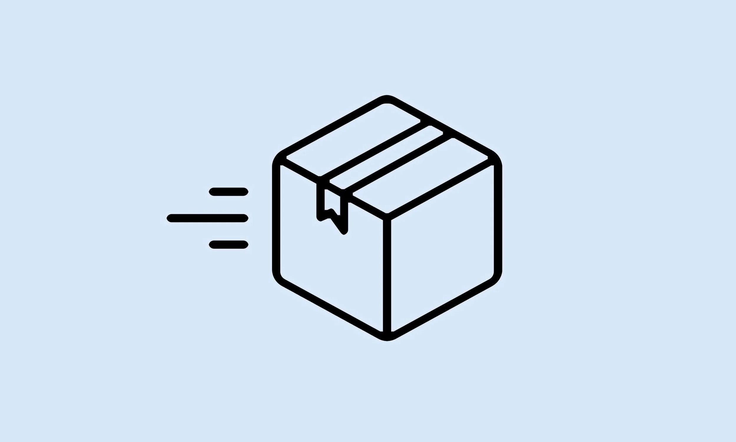 Shipping box icon