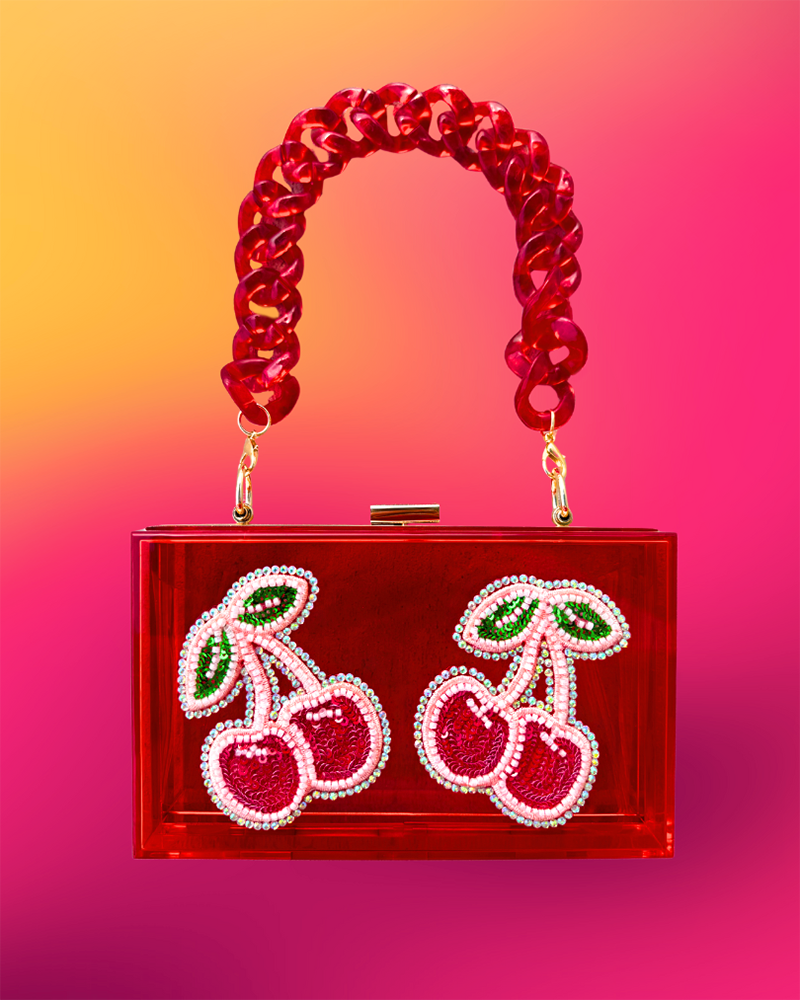 Cherry Baby Clutch