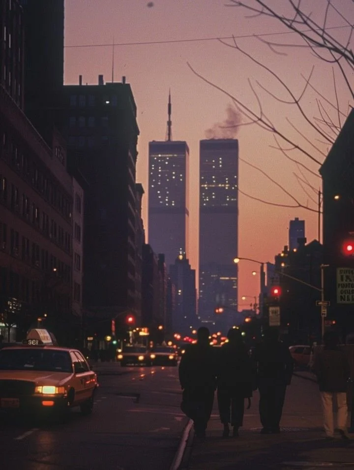 An old photograph of New York, used as a reference for the tone of the project