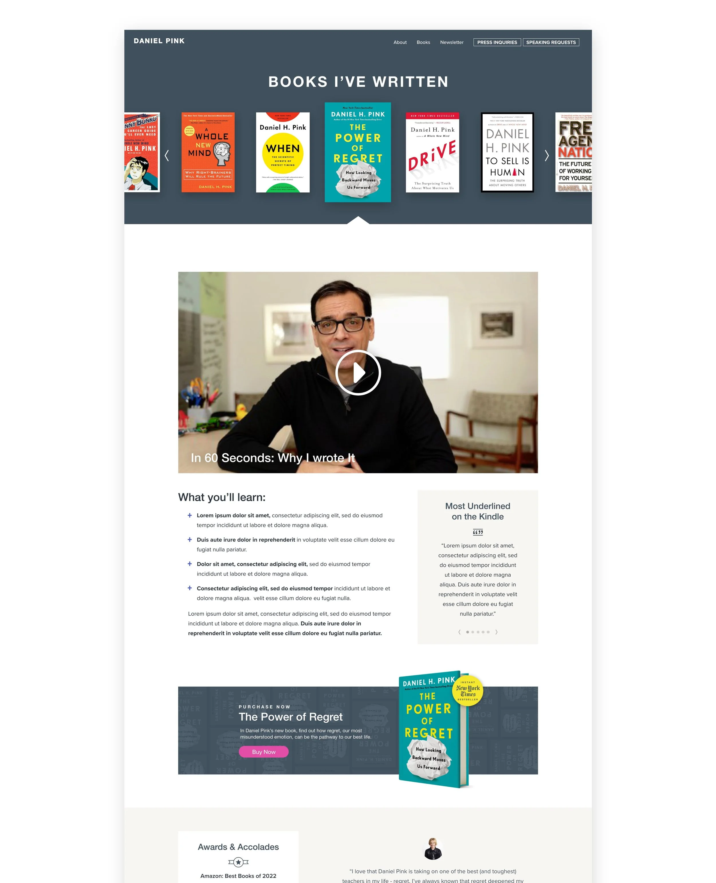 Website Branding Dan Pink