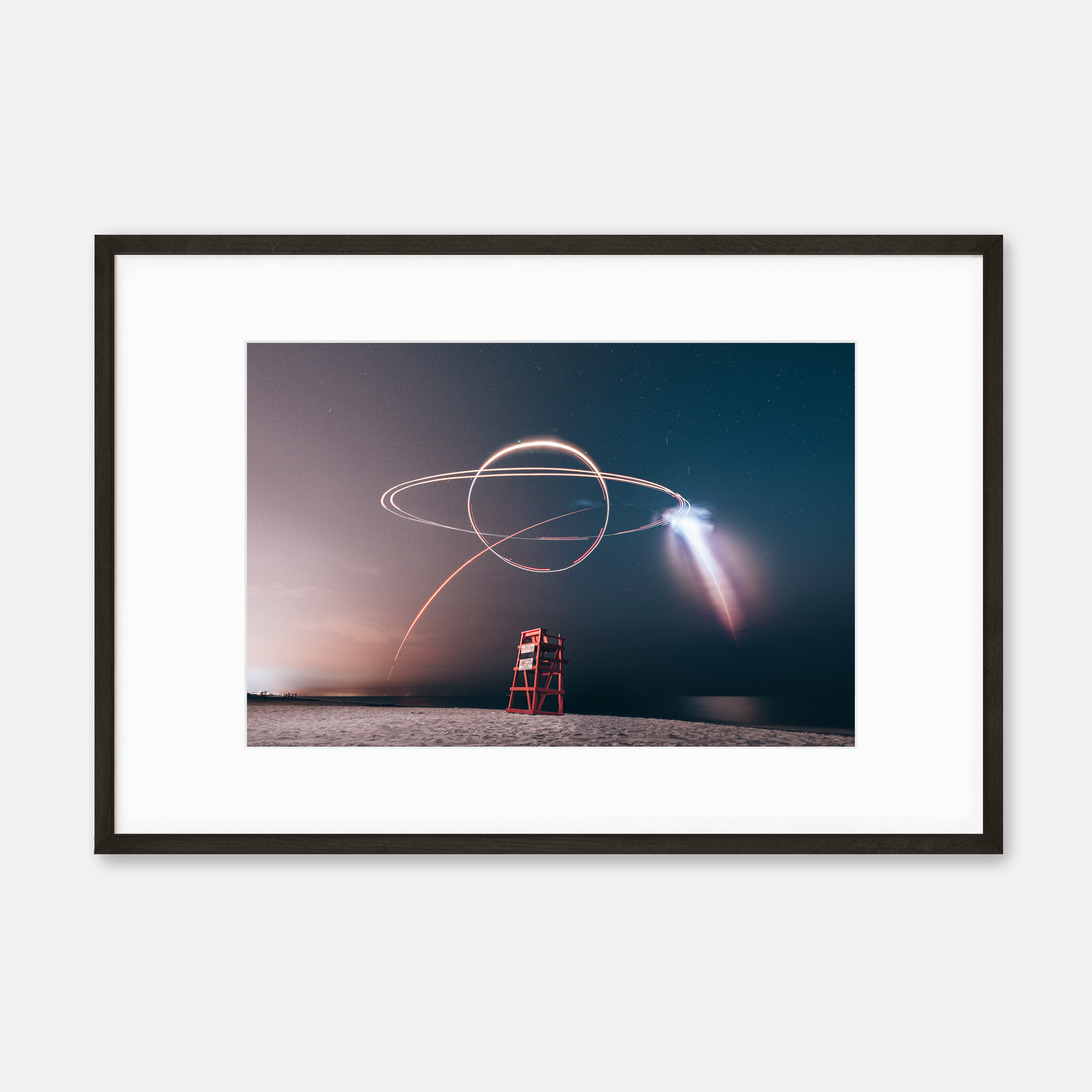 Starlink 4-17 & Saturn  — Framed Print