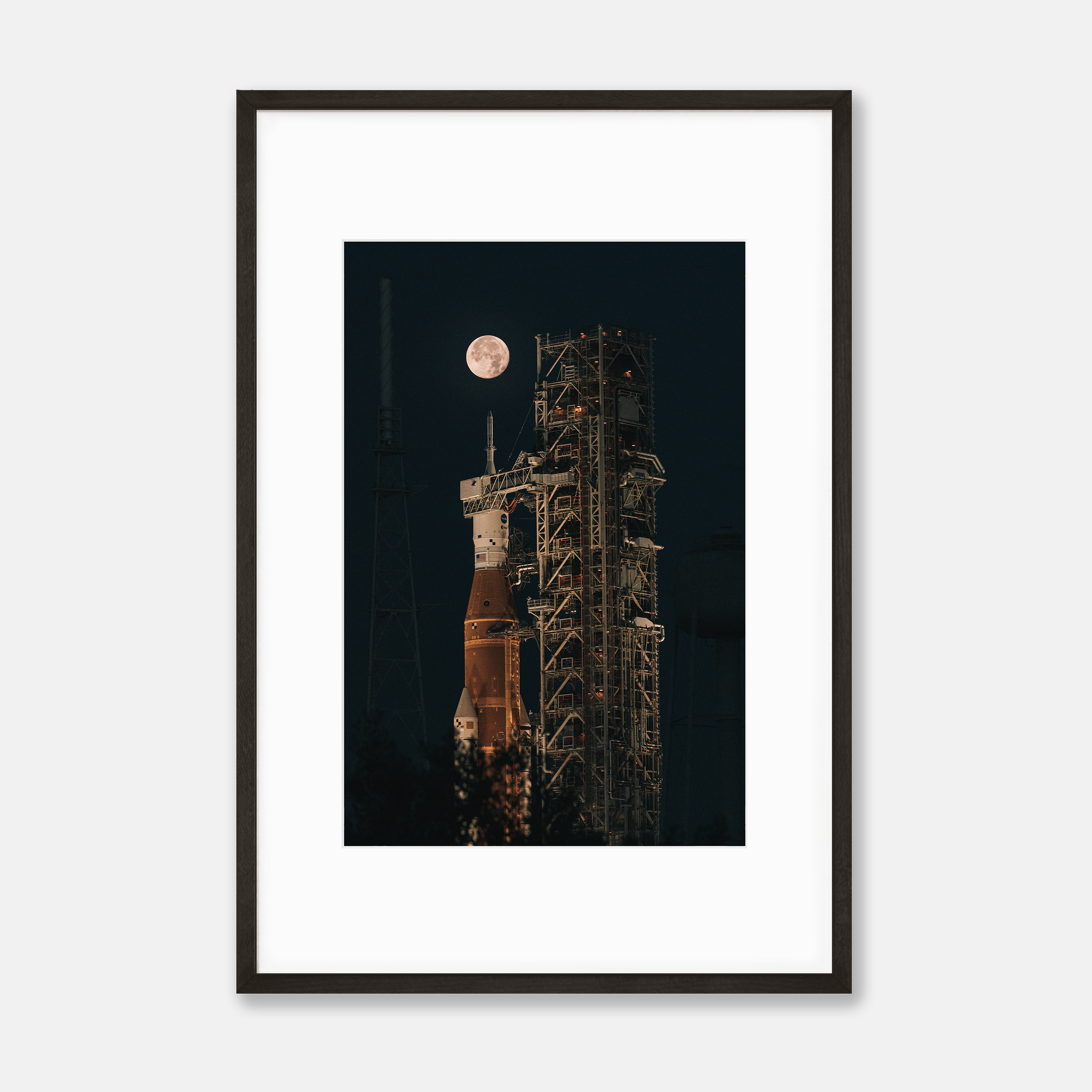 ARTEMIS I Supermoon Lineup — Framed Print