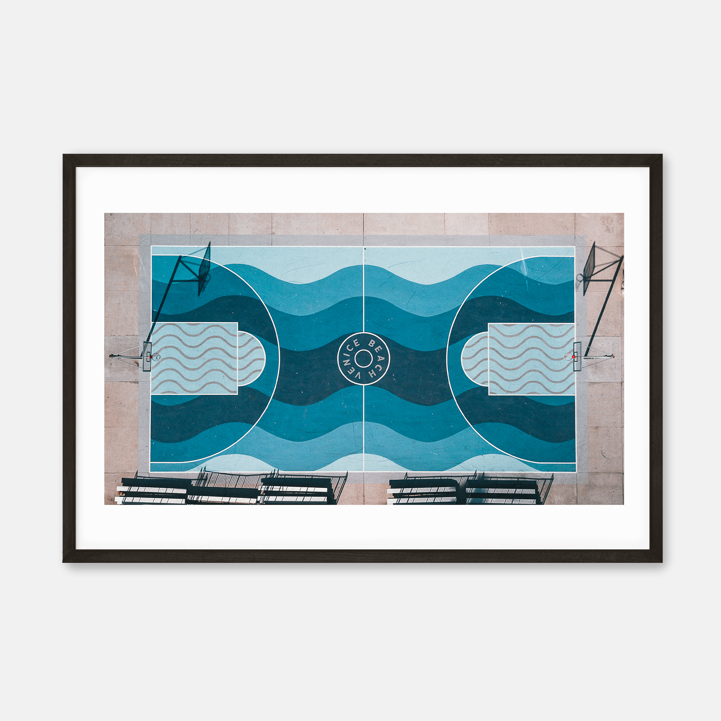 Venice Beach Basketball  — Framed Print