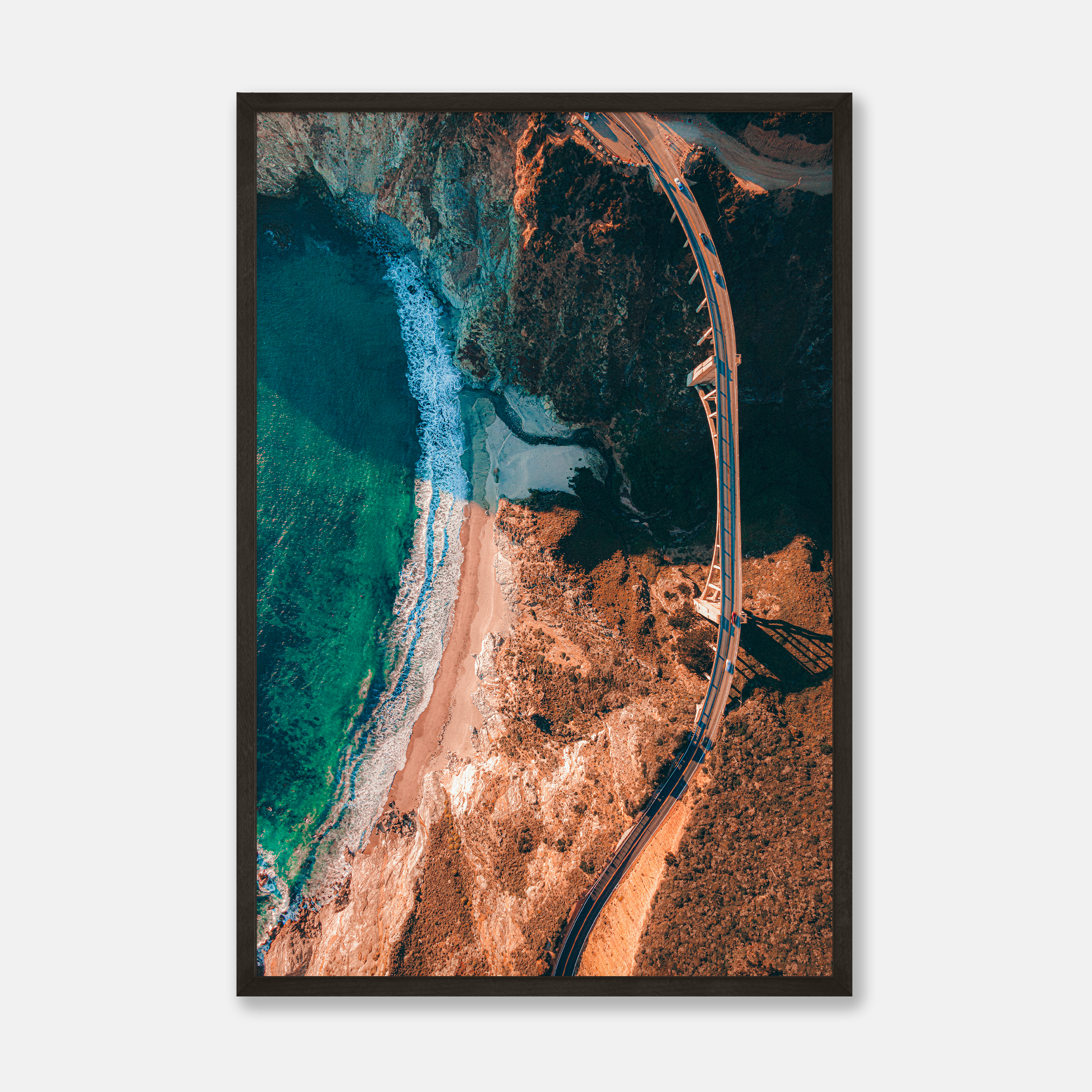 Above Bixby Bridge  — Framed Print