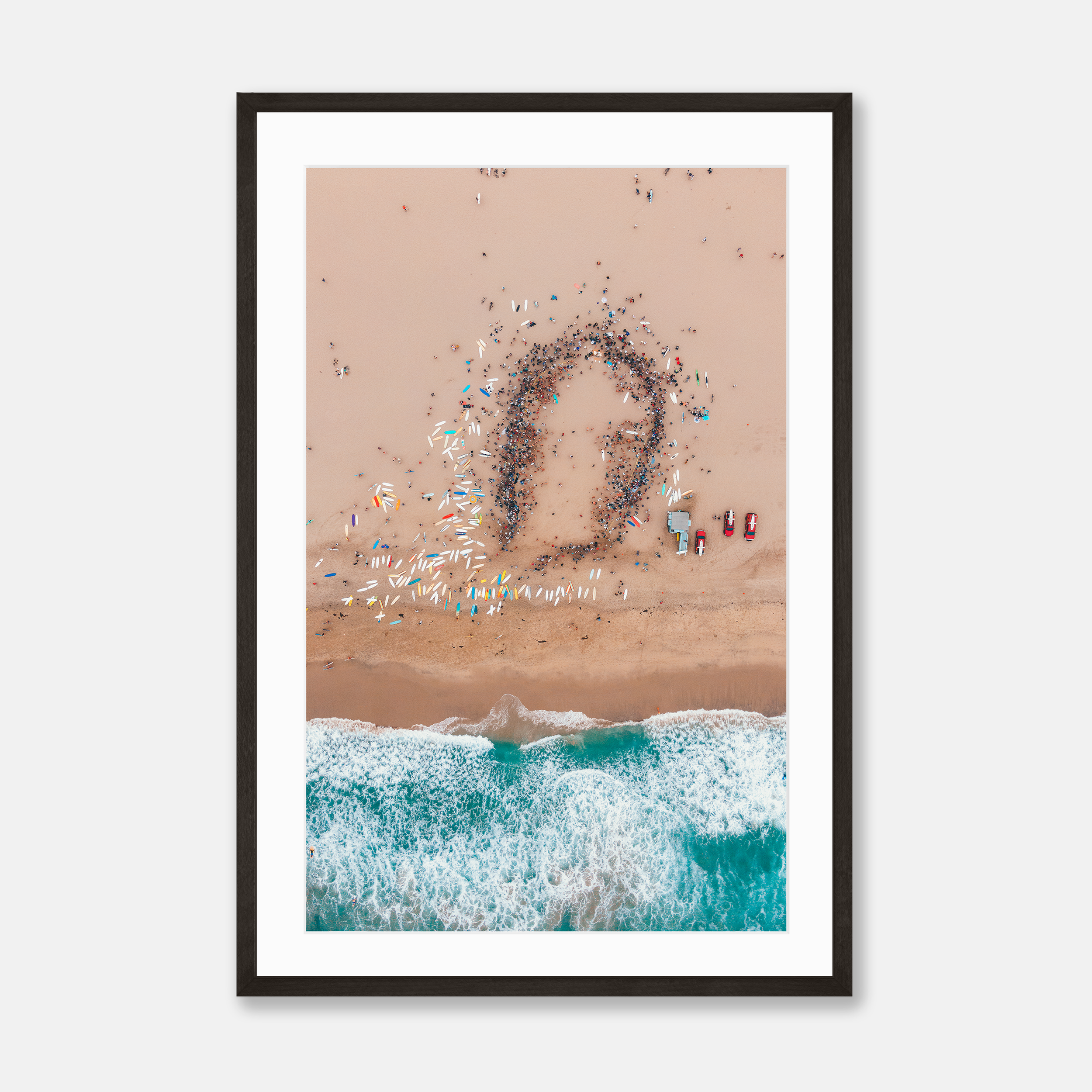 Hermosa Ironman 21' (Top Down) — Framed Print
