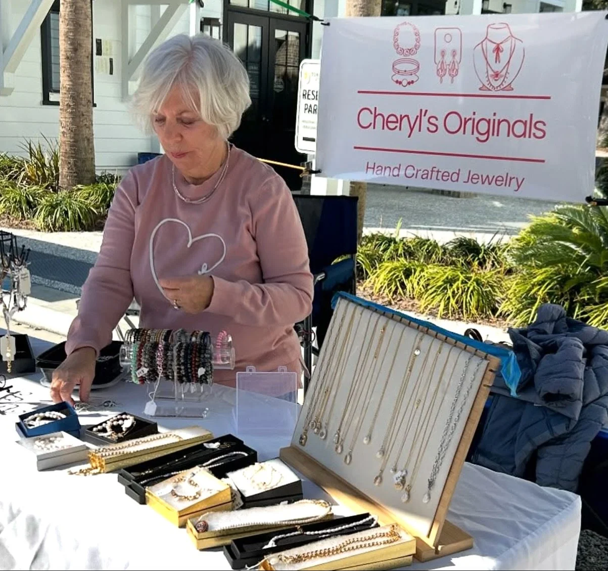 Handcrafted in Hilton Head, SC, @cheryloriginals jewelry features unique designs and quality imported gemstones! Each piece is created to shine and stand out.

Stop by the Hilton Head Community Market on Saturdays to see these one-of-a-kind treasures