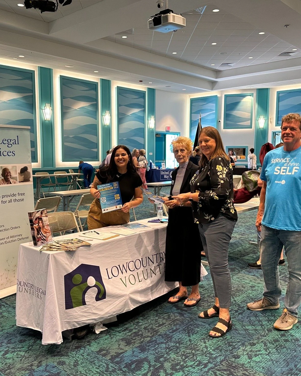 Last chance to visit our October featured nonprofit, Lowcountry Legal Volunteers, this Saturday at the market! 
For over 20 years, they’ve been providing free legal services, advocacy, and guidance to low-income individuals and families across
