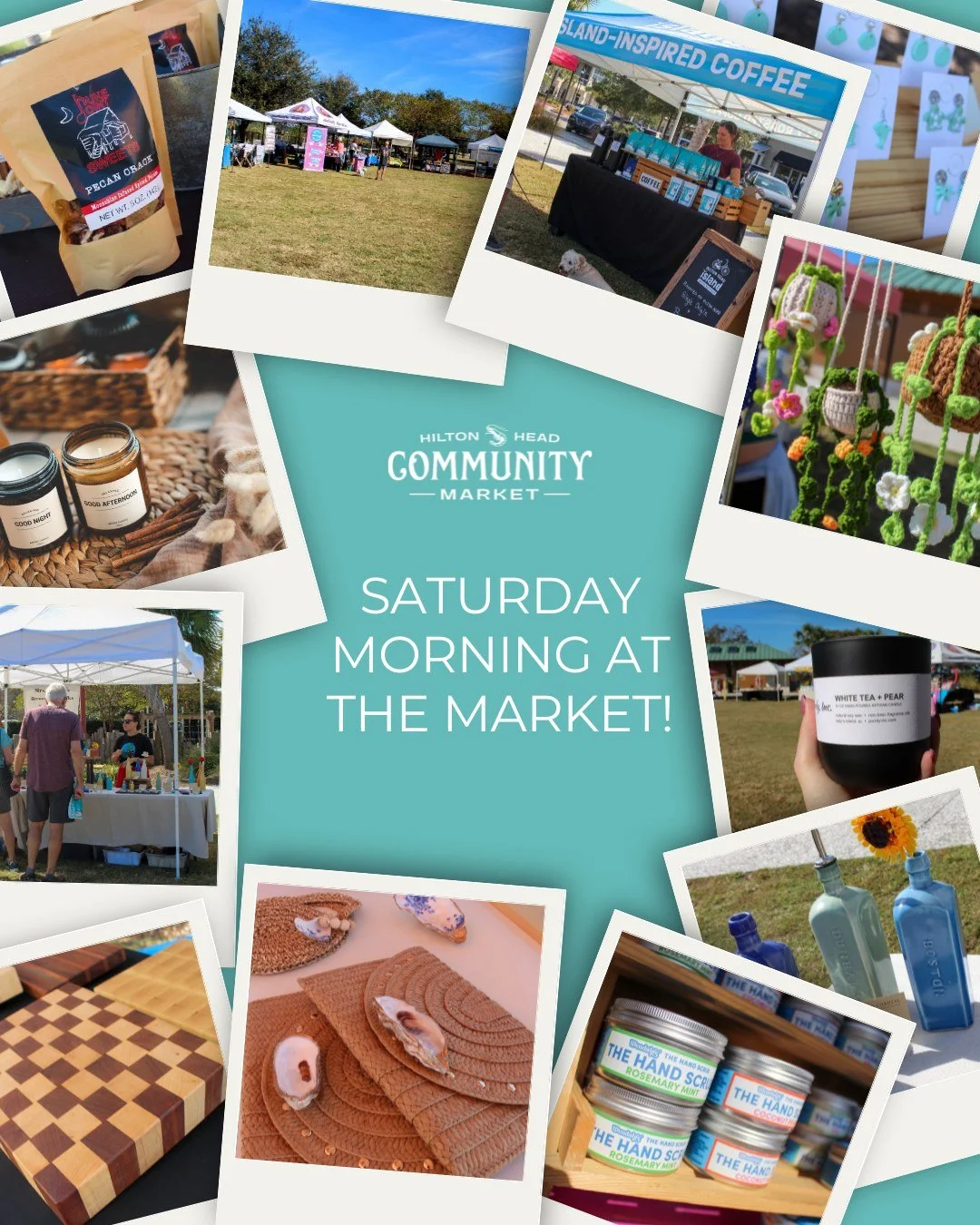 Spend a morning with us!

Start your day right with coffee, fresh food, sweet treats, and handmade treasures, all while supporting local makers and farmers. Come enjoy the sights, smells, and flavors of the market and make it a morning to remember!

