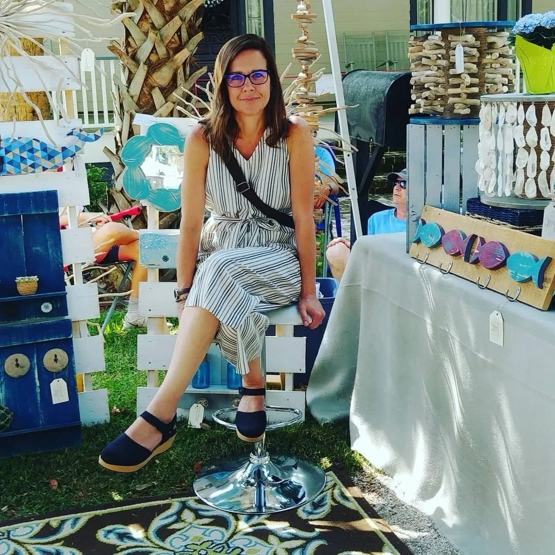 Vendor Spotlight: @fishstickscoastalcrafts 

Meet Amy, the creative force behind Fishsticks Coastal Crafts, where discarded wood finds a second chance at life. 

Amy has a true gift for seeing potential where others see waste, using rescued wood that