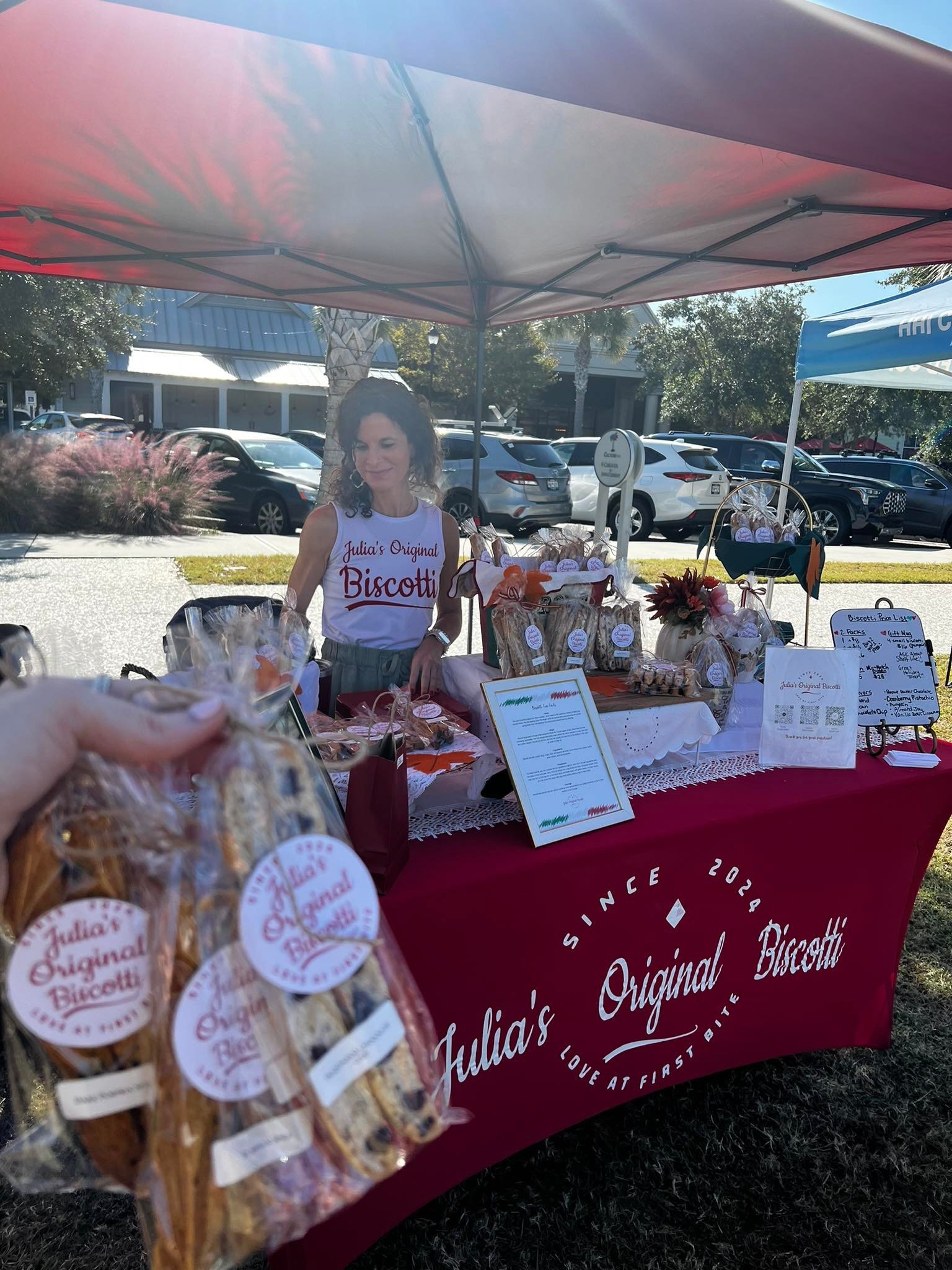 Vendor Spotlight: Julia&rsquo;s Original Biscotti

A small-batch, home-based bakery creating handcrafted biscotti in the Lowcountry with care, intention, and quality ingredients you can taste in every bite.

Each flavor is baked fresh in small batche
