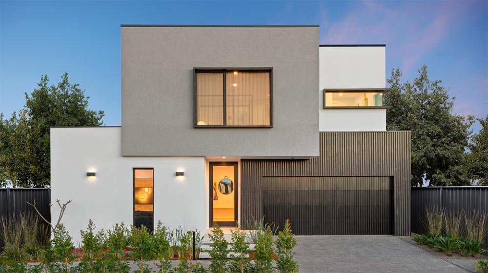 2 Storey House - Sydney
5 Bedrooms; 2.5 Bathrooms; 2 Garages;
Total area 346.6m2
House Width 14m; Length 19.65m
Designed for discerning tastes, the clever floorplan is a masterclass in zoning, catering to everyone’s needs with three living areas,