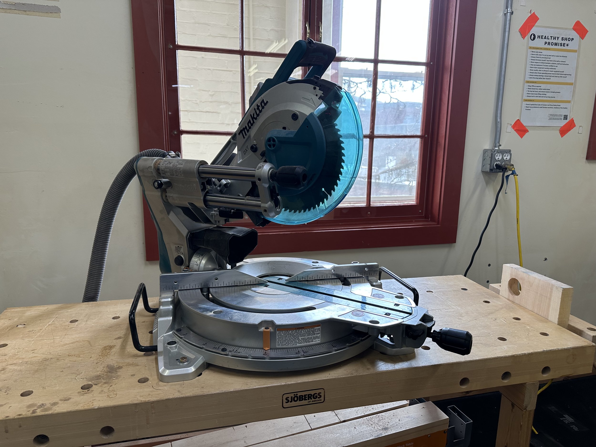 10" sliding chop saw with 56" of extension.