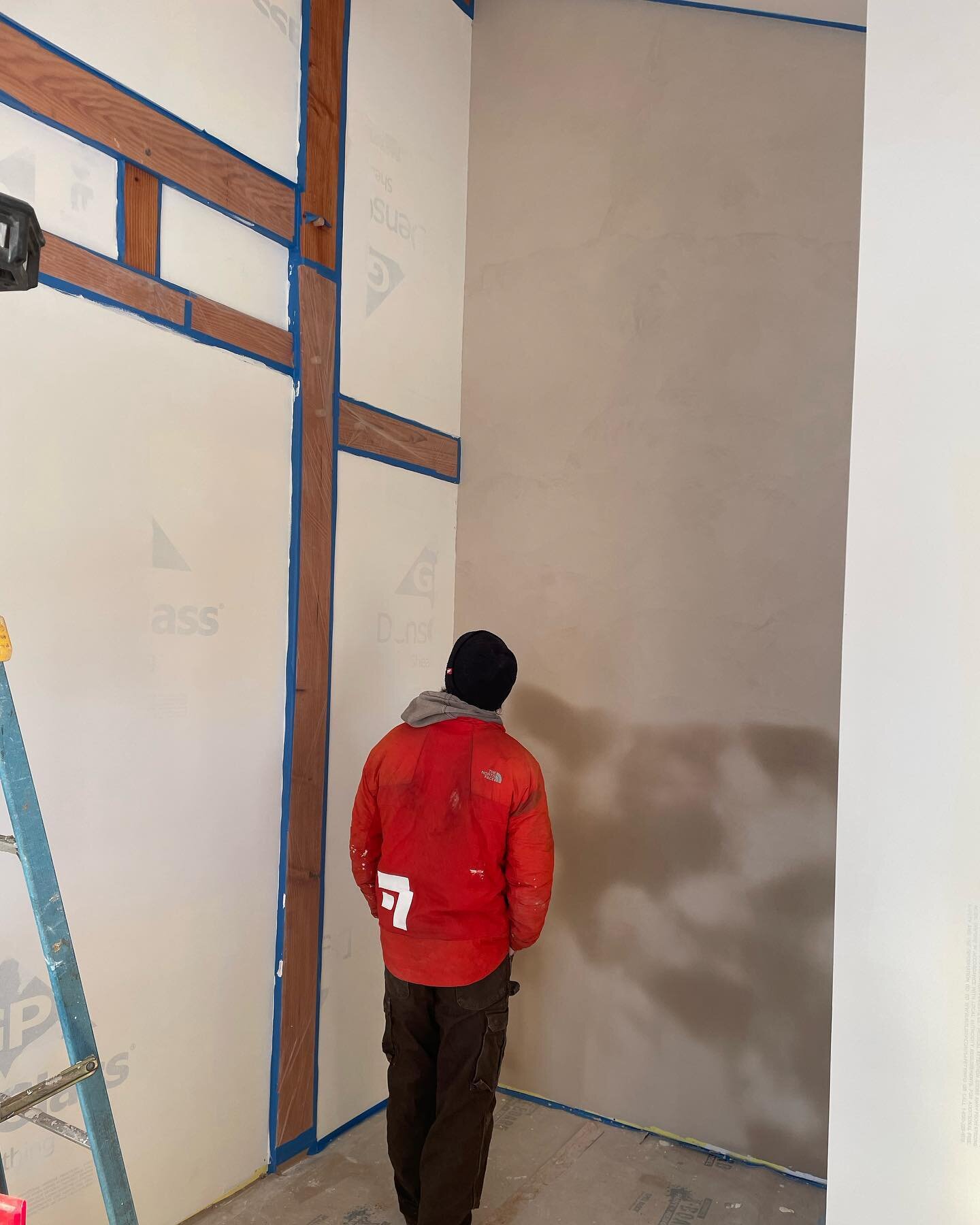 Since the day we broke ground on this job, I&rsquo;ve been consumed with getting to this point- seeing beautiful clay plaster on the walls. If you&rsquo;ve ever been in a mass wall house with true plaster, it&rsquo;s a really magical feeling. So diff