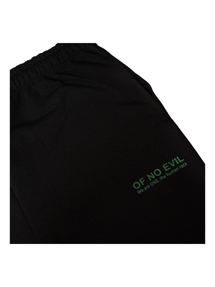 close sweatpants blakc green.png