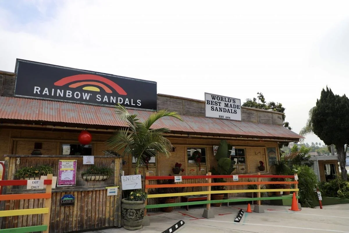 Rainbow Sandals San Clemente California factory original location