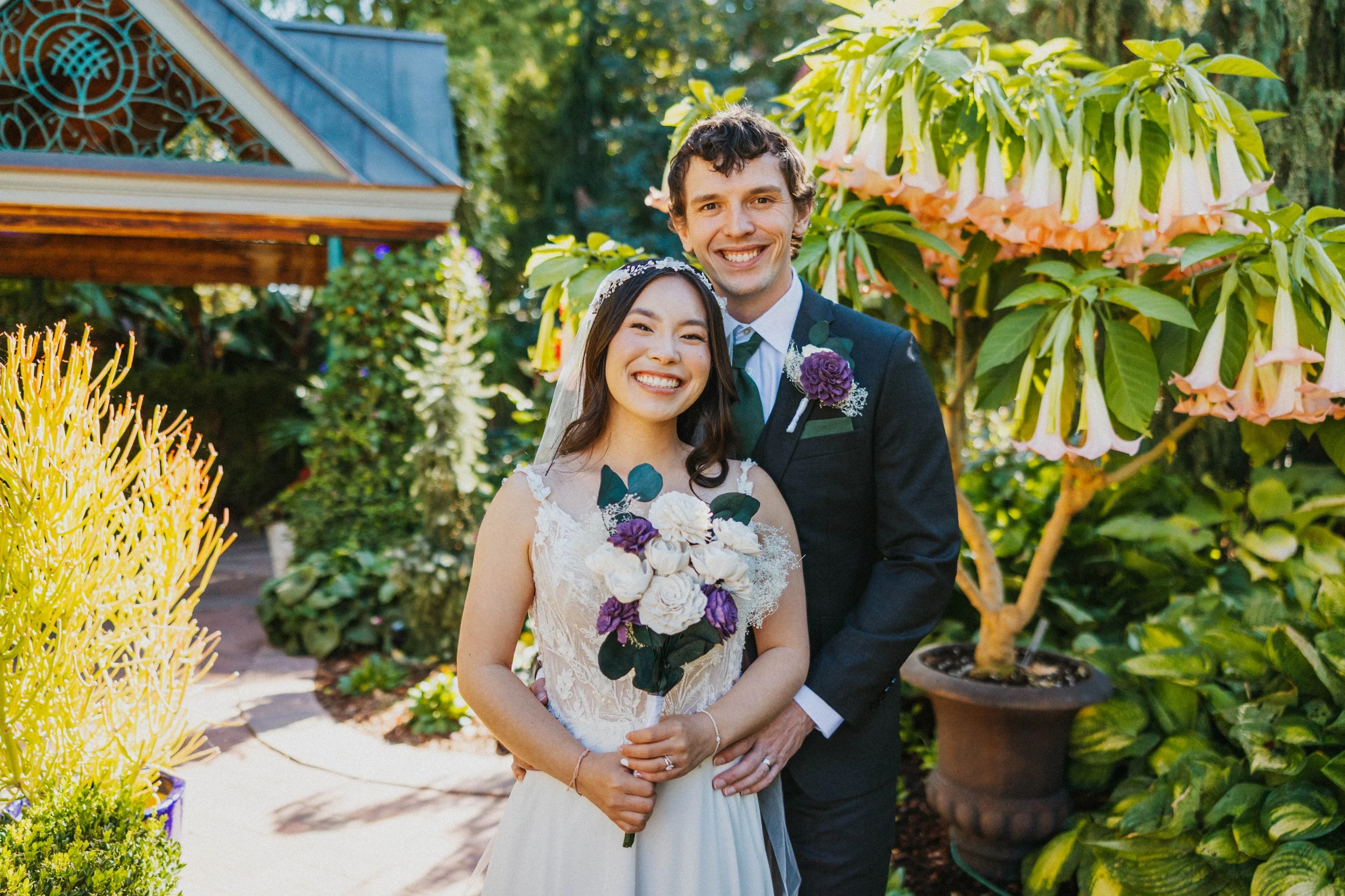Intimate Elopement at Denver Botanic Gardens