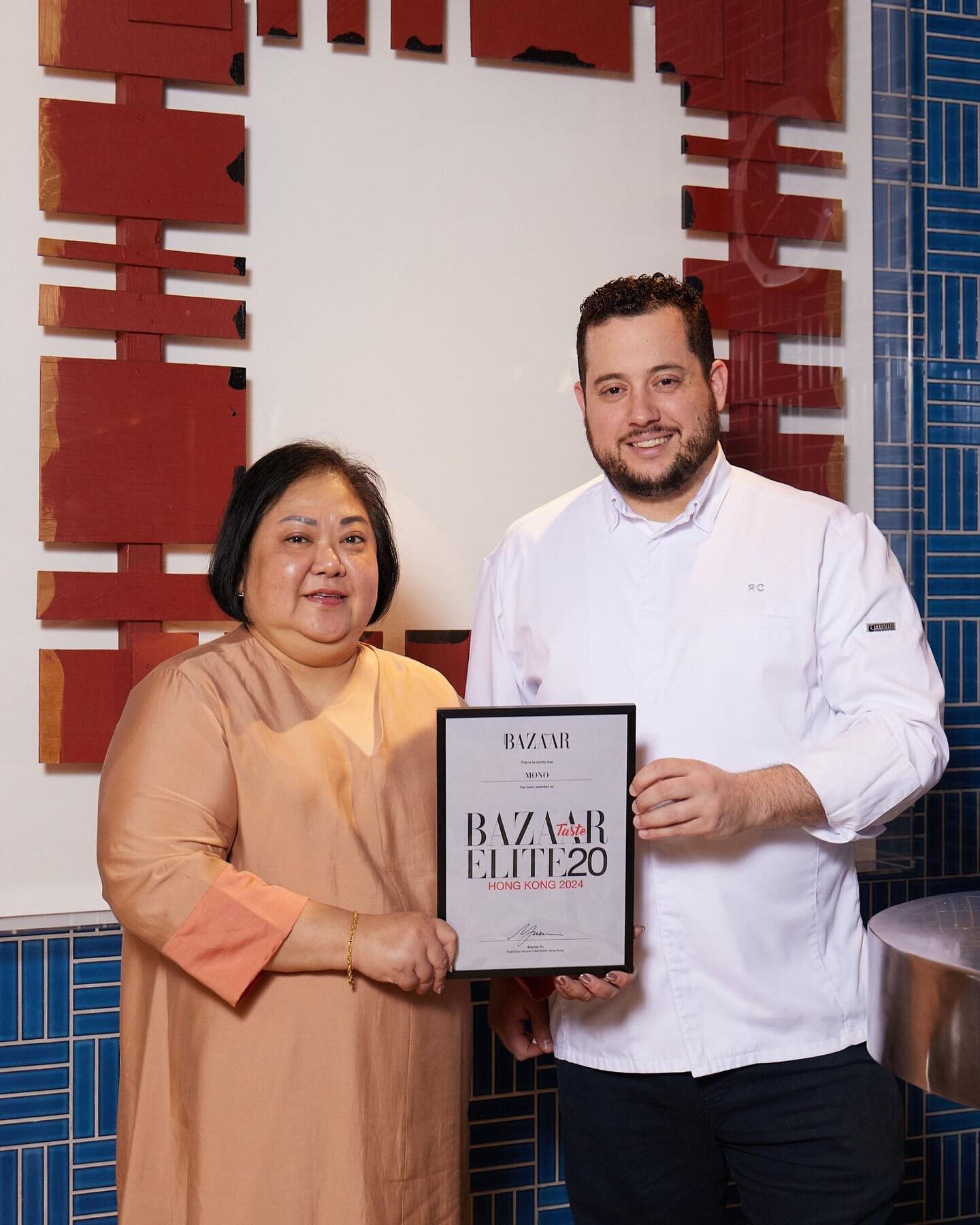 We are thrilled to have been named one of the top 20 restaurants in Hong Kong on The BAZAAR Taste Elite 20 (Hong Kong) 2023 list. We extend our heartfelt thanks to the judges, our incredible team, and our loyal guests for being part of our success. W