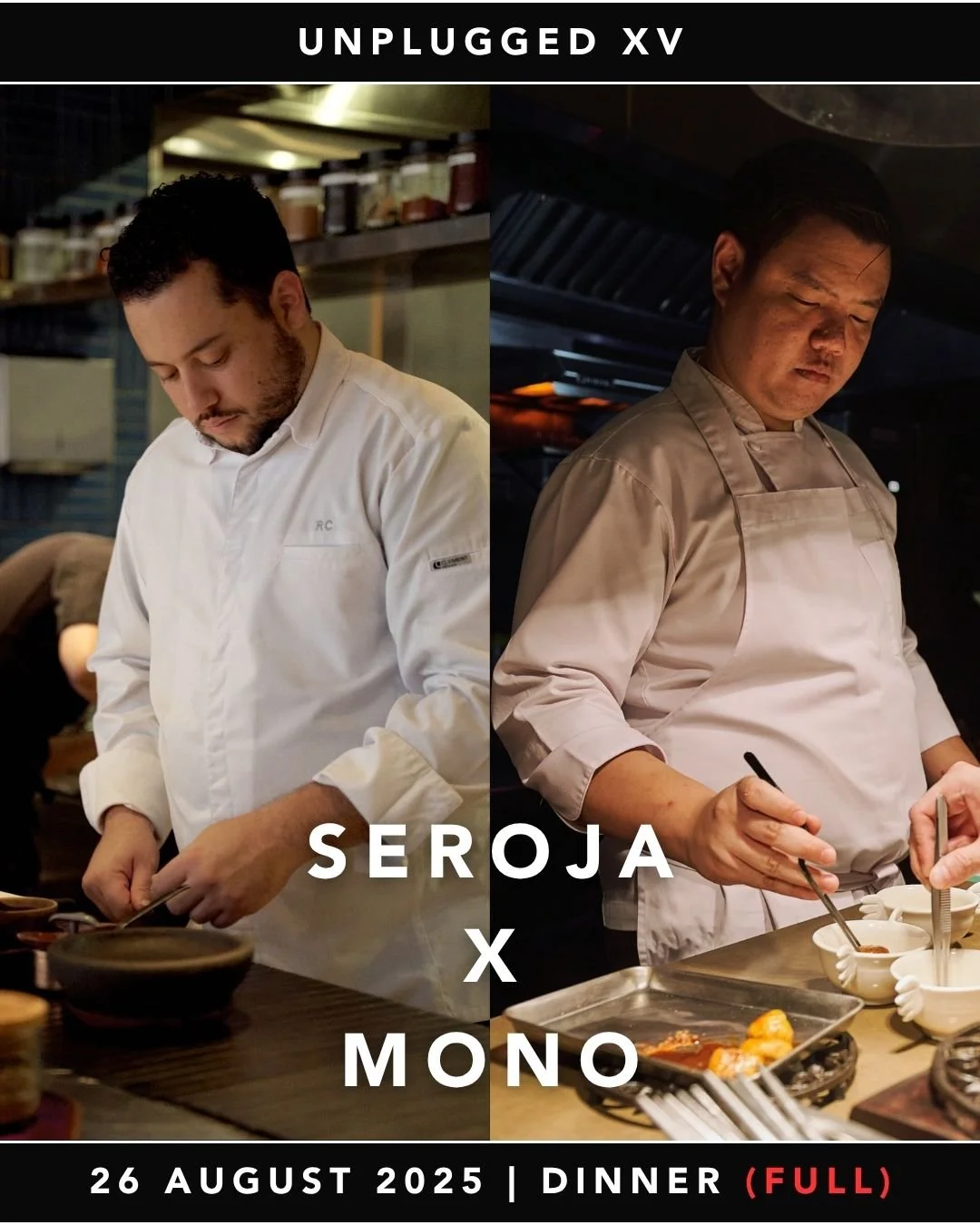 On 26th August, the 15th edition of MONO Unplugged becomes a stage where culinary destinies converge. Our own Chef @rchaneton and esteemed guest Chef @kevinwongxx of @seroja.sg, Singapore&rsquo;s 2025 MICHELIN Green Star recipient, weave Latin Americ
