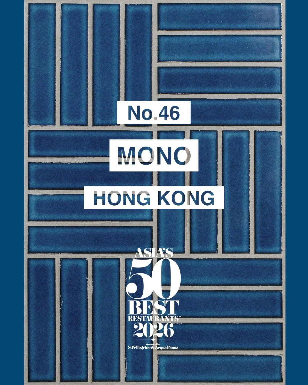 Thank you, @theworlds50best! It is a great joy to be ranked No. 46 this year and to represent Latin American cuisine here in Asia. To be part of this family for 6th consecutive years is an honour we deeply cherish.

At MONO, we do what we love every 