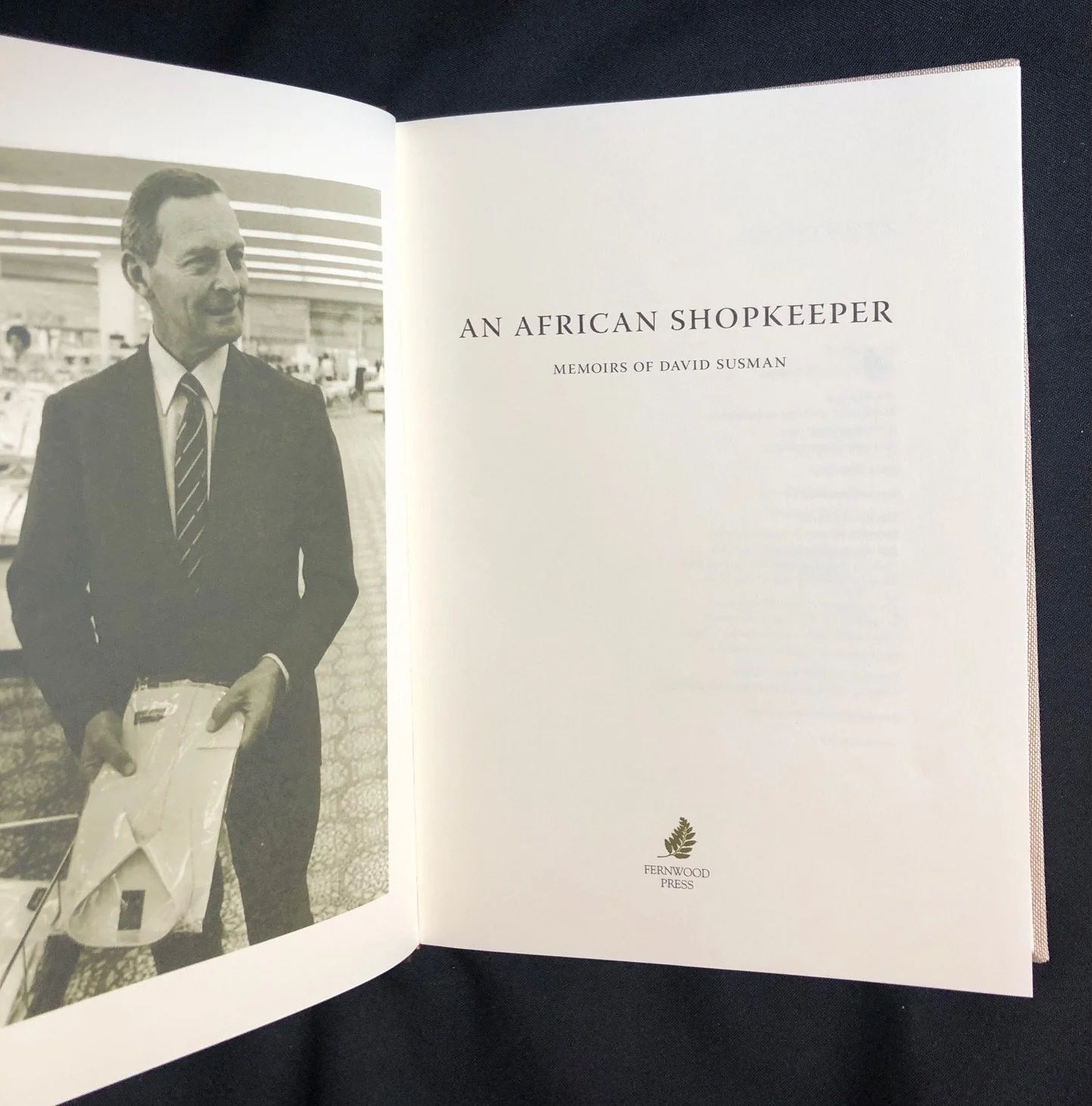 An African Shopkeeper: Memoirs of David Susman